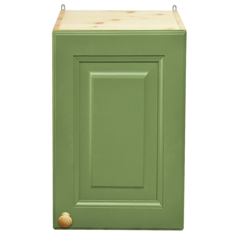 Изображение товара Навесной шкаф Весури 245 из массива сосны с лаком олива 45x74x32 см