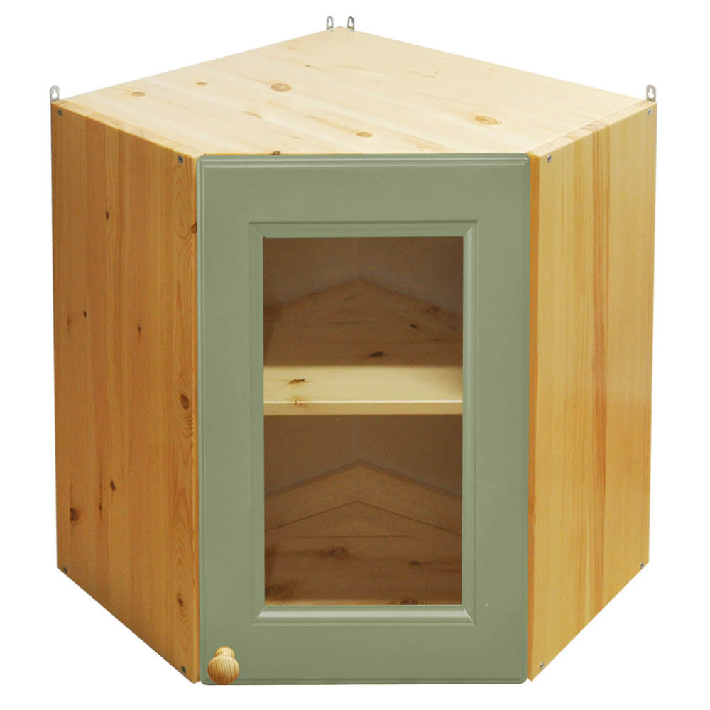 Изображение товара Навесной шкаф Дом мебели из сосны Весури 266/1 60x74x32 см массив сосны цвет олива