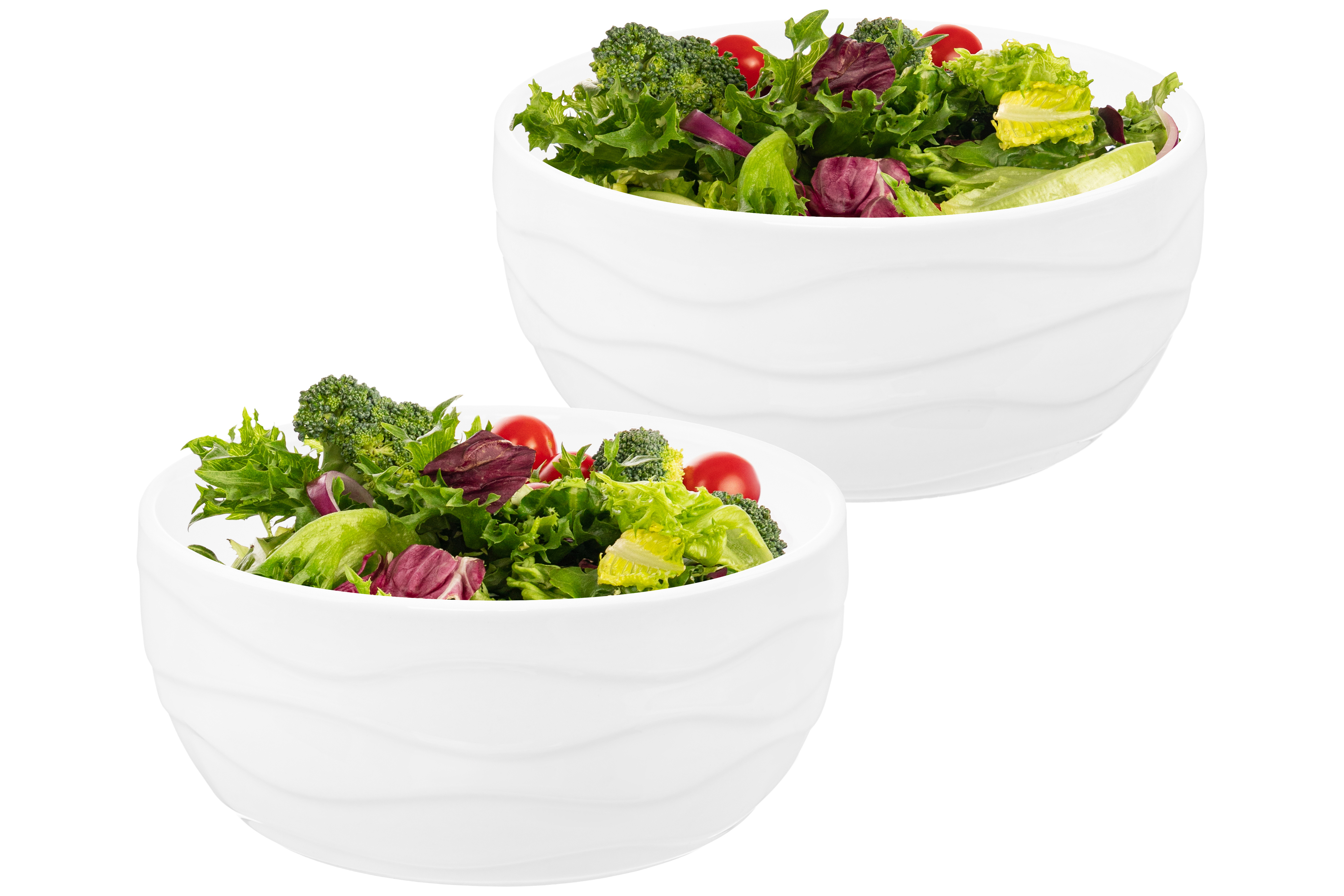 Изображение товара Сервировочные салатники фарфор Elan Gallery Айсберг волны 14x14 см 2 шт