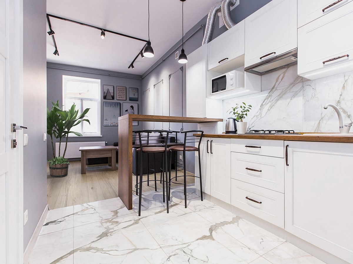 Изображение товара Керамогранит IDALGO HOME Pallisandro 60x120 см слоновая кость серый
