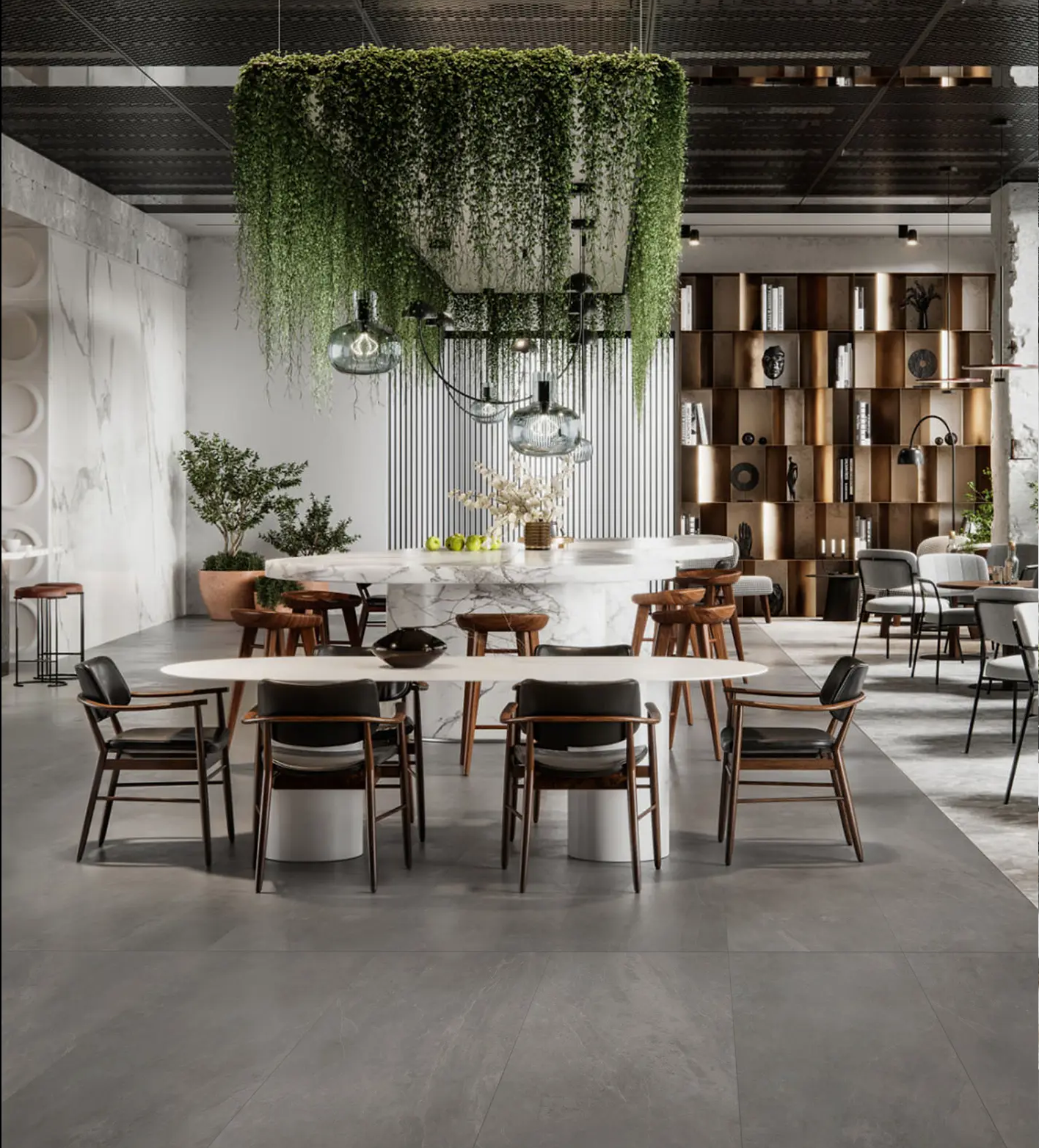 Изображение товара Керамогранит Idalgo home Dolomiti/доломити ID9095b113MRprm 60x120см цвет темно-серый