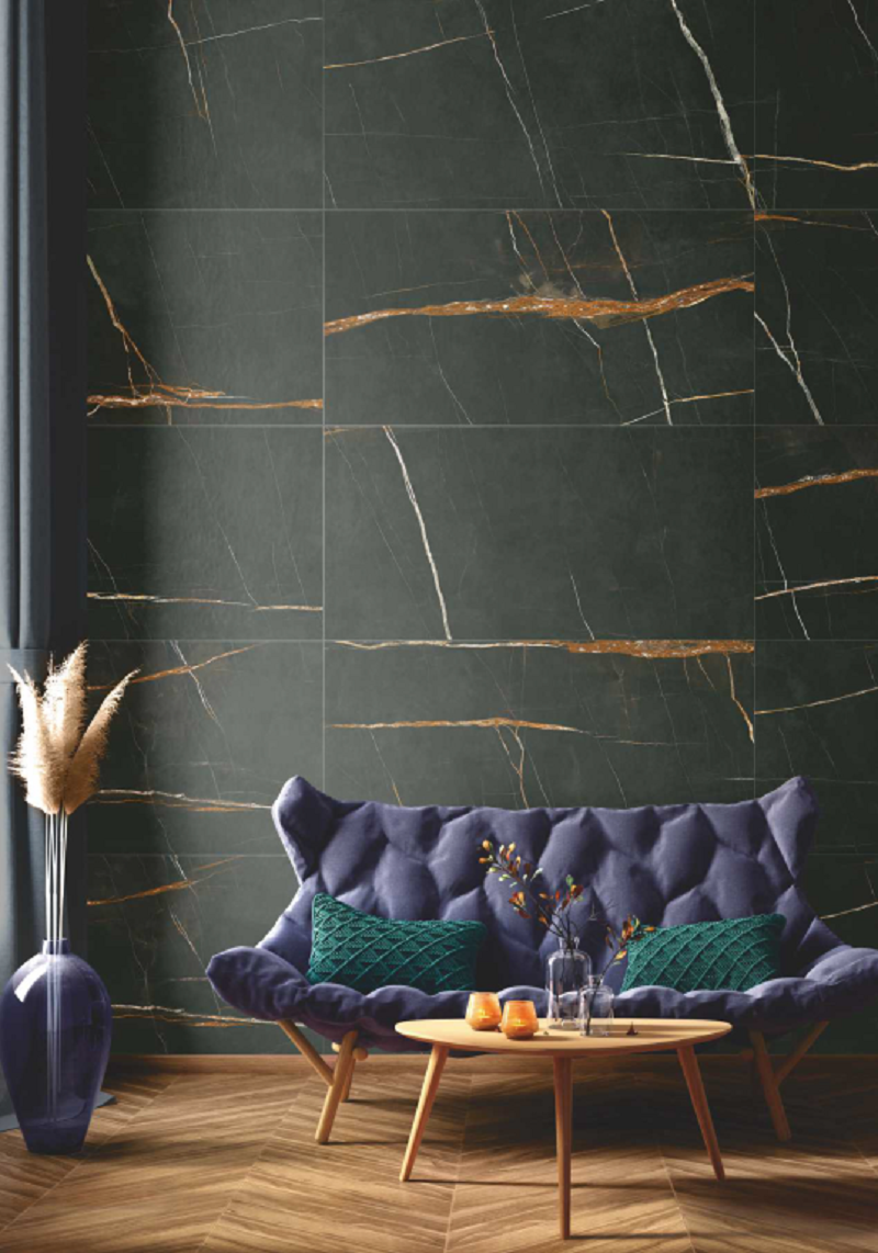 Изображение товара Керамогранит Люссо IDALGO HOME 60x120 см черный для пола и стен