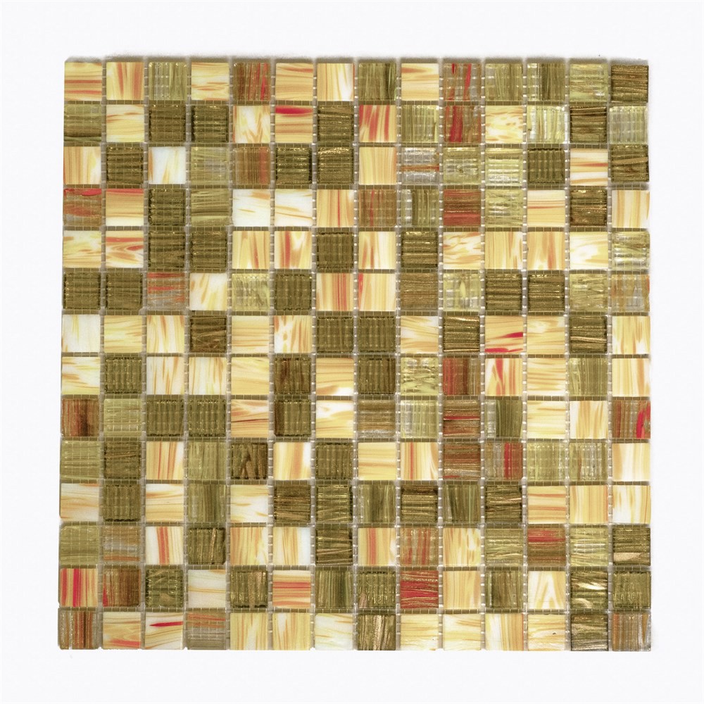 Изображение товара Декоративная стеклянная мозаика Керамоград JS04ekb 30.5x30.5мм для кухни и ванной