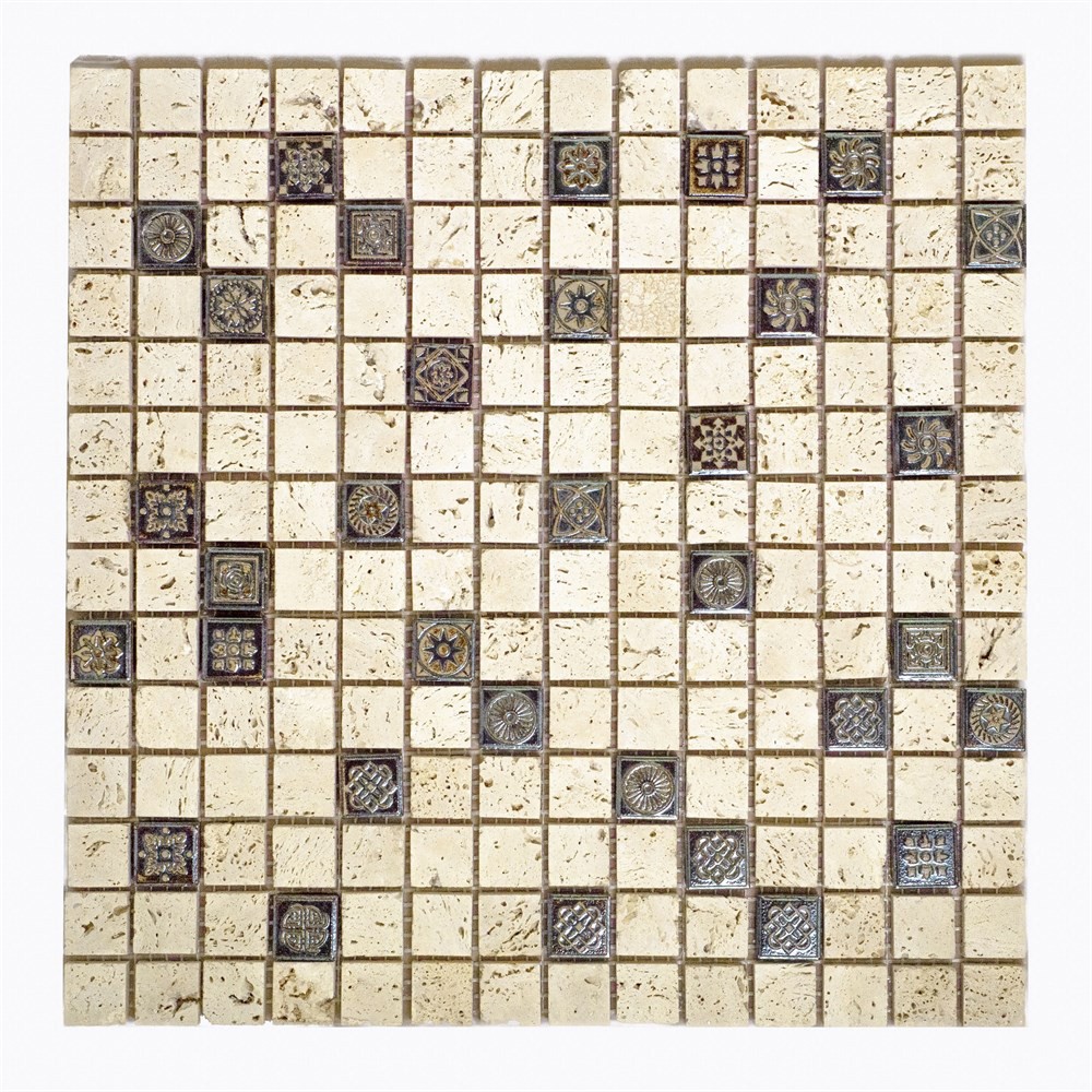 Изображение товара Декоративная мозаика Керамоград 00-00005811 KG20ekb 30x30 см Бежевый