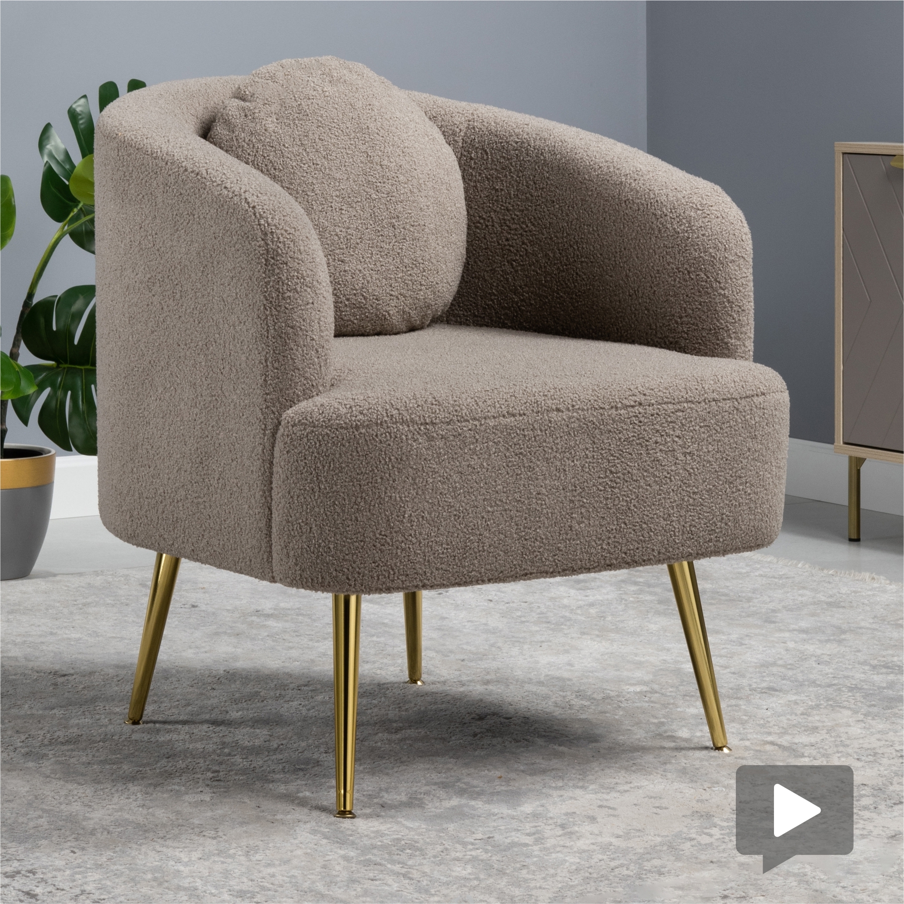 Изображение товара Кресло Шарли Нижегородмебель и К, стильное, комфортное, мягкое капучино