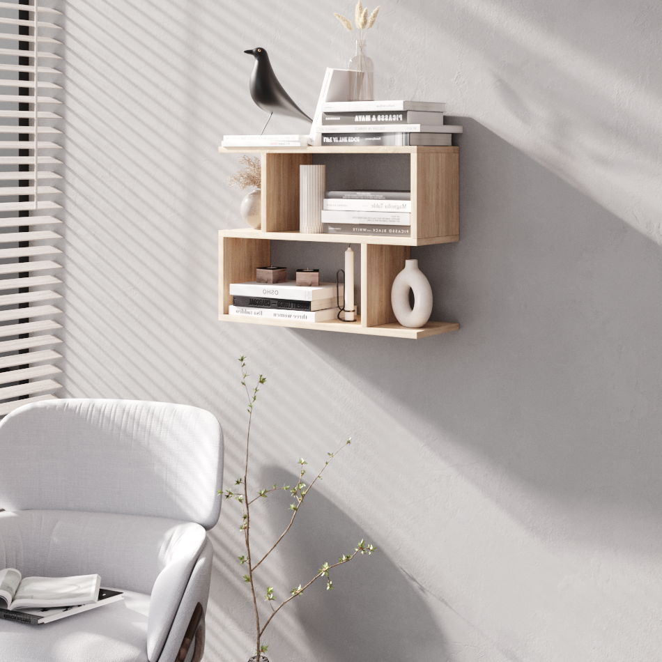 Изображение товара Полка Граникум 60x20 см ЛДСП цвет дуб