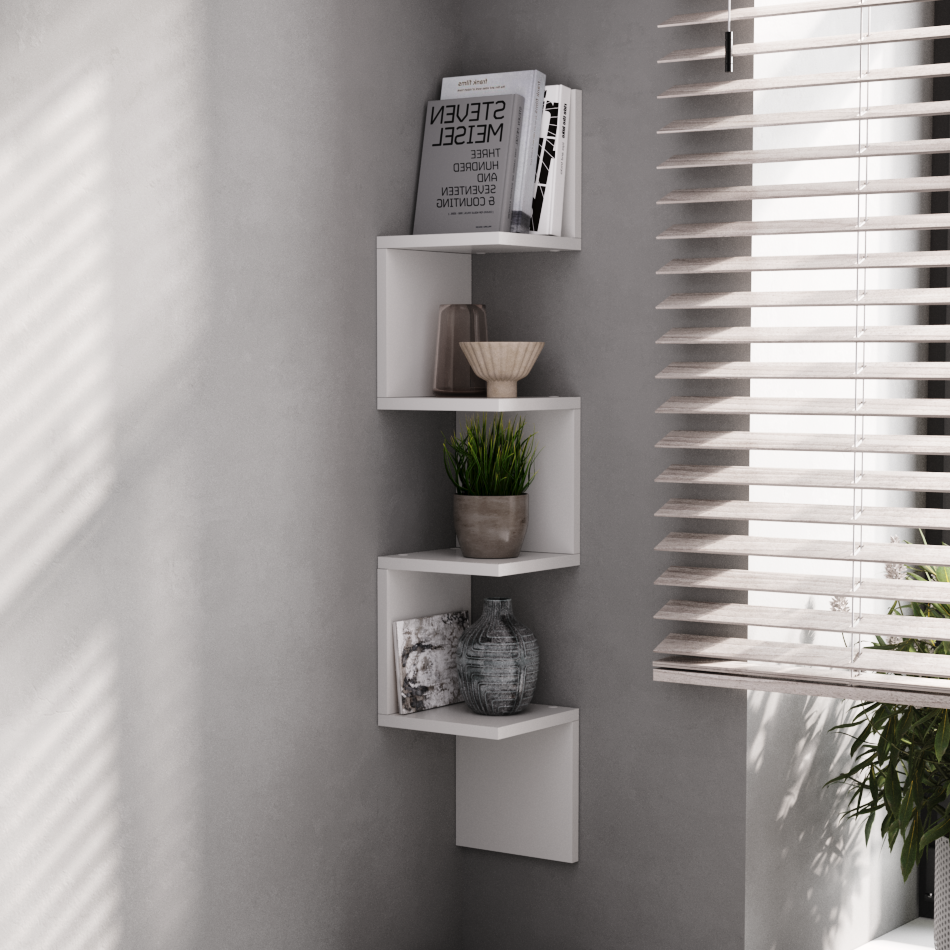 Изображение товара Полка Граникум 20x20 см ЛДСП цвет белый