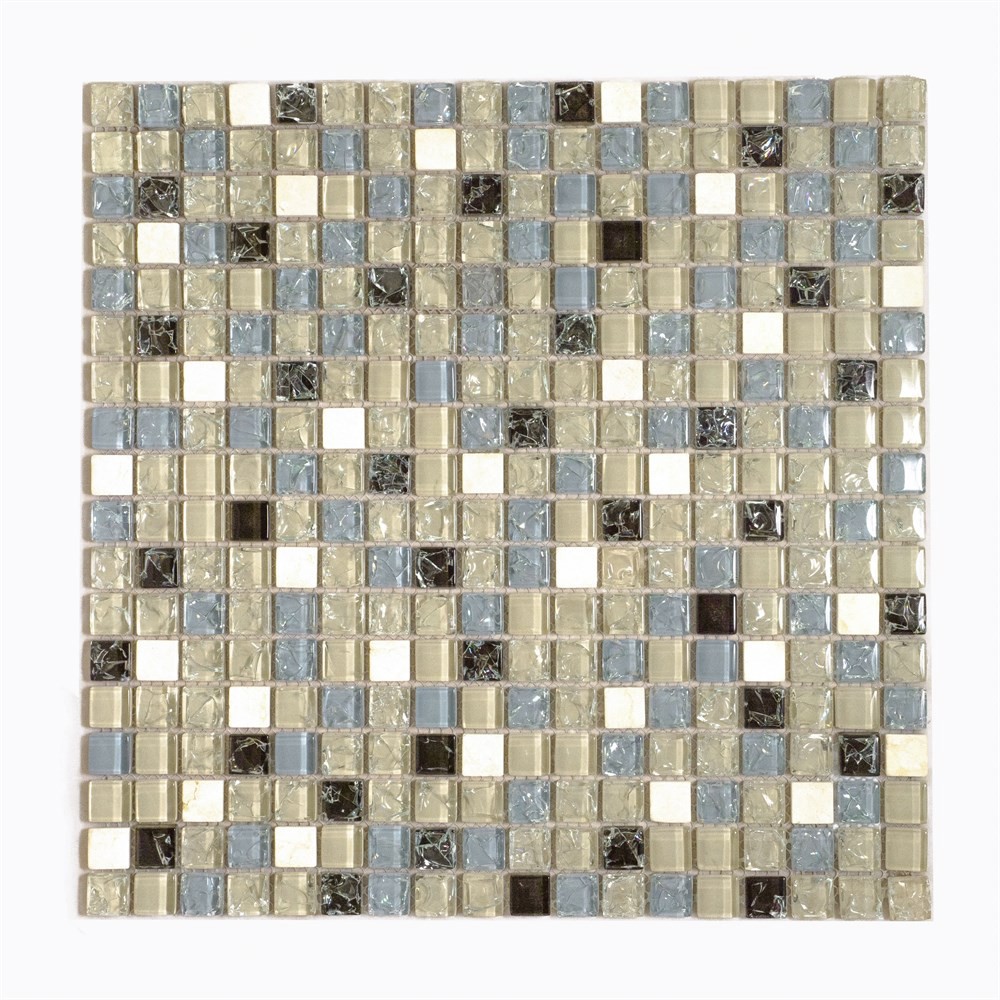 Изображение товара Декоративная мозаика Керамоград 30x30см натуральный камень для интерьера и бассейна