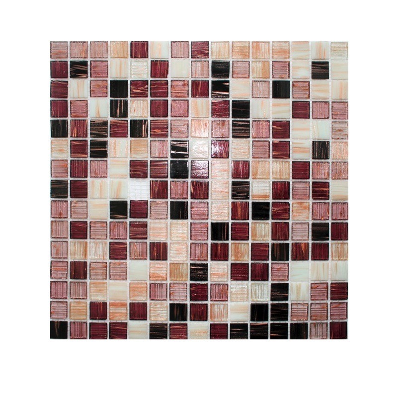 Изображение товара Декоративная стеклянная мозаика Керамоград 30.5x30.5см разноцветная для ванной и кухни