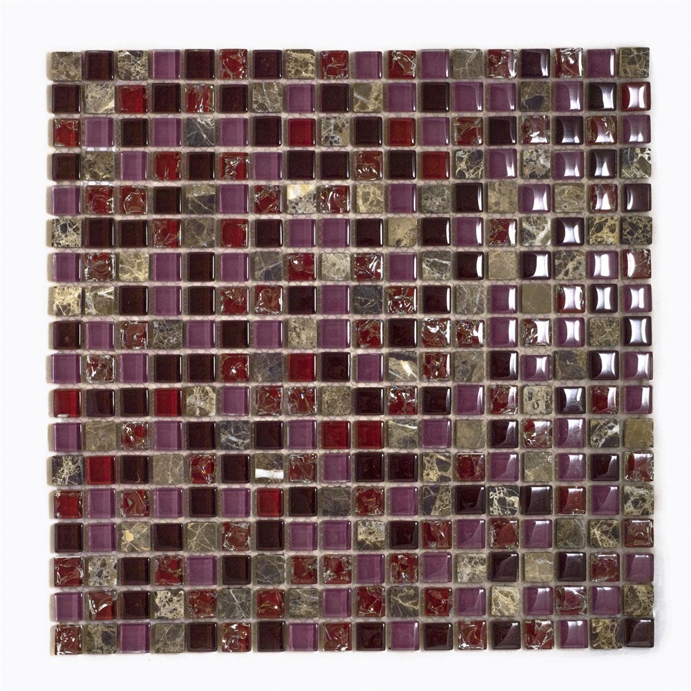 Изображение товара Декоративная мозаика Керамоград 30x30см розовая для интерьера и наружных работ