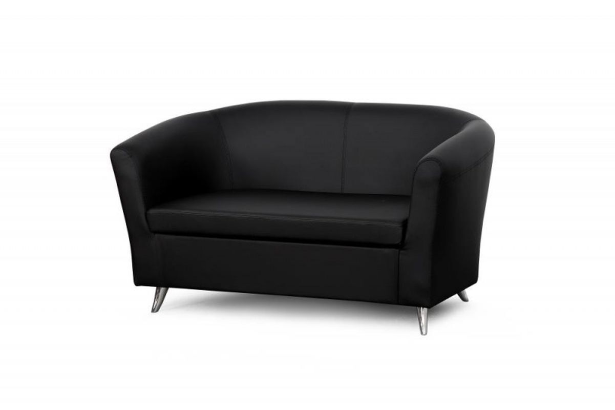 Изображение товара Диван Мебельград Бренд 44481_3 140x69x73 см искусственная кожа цвет домус черный