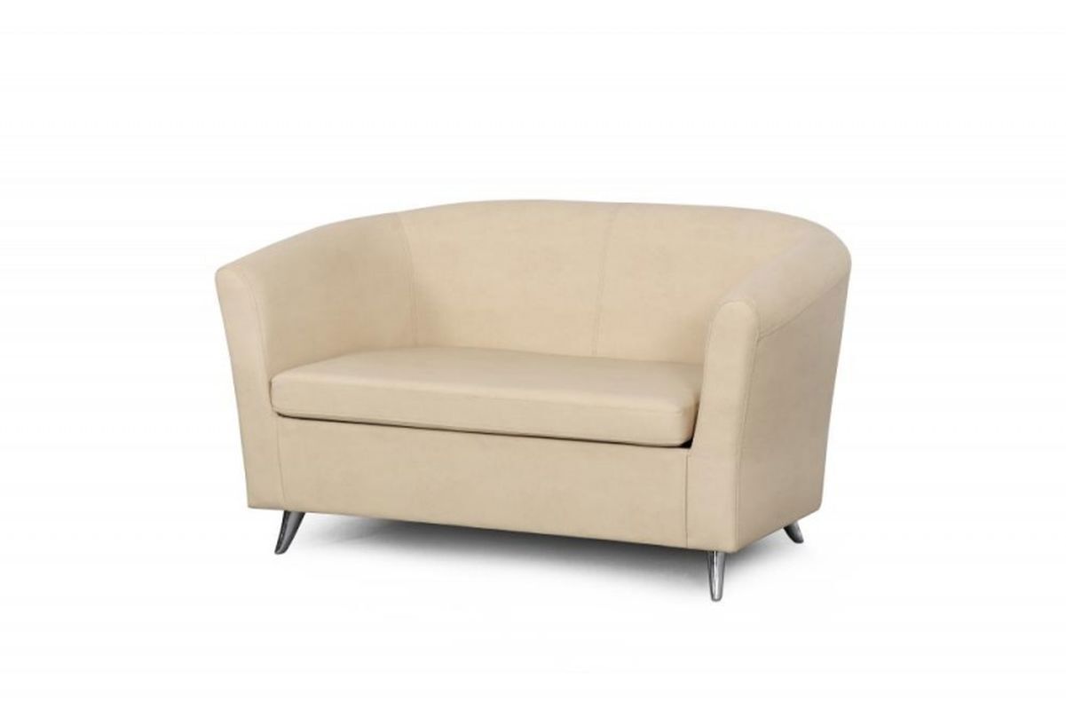 Изображение товара Диван Мебельград Бренд 44481_1 140x69x76 см искусственная кожа цвет орегон крем