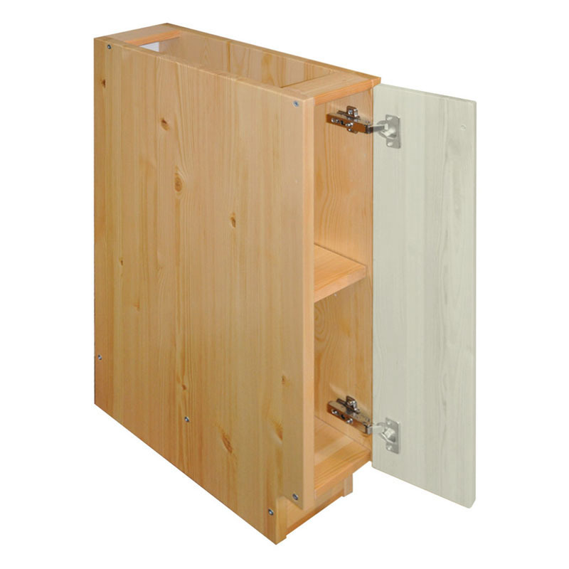 Изображение товара Напольный шкаф Весури из массива сосны, 200х50х85 см, слоновая кость