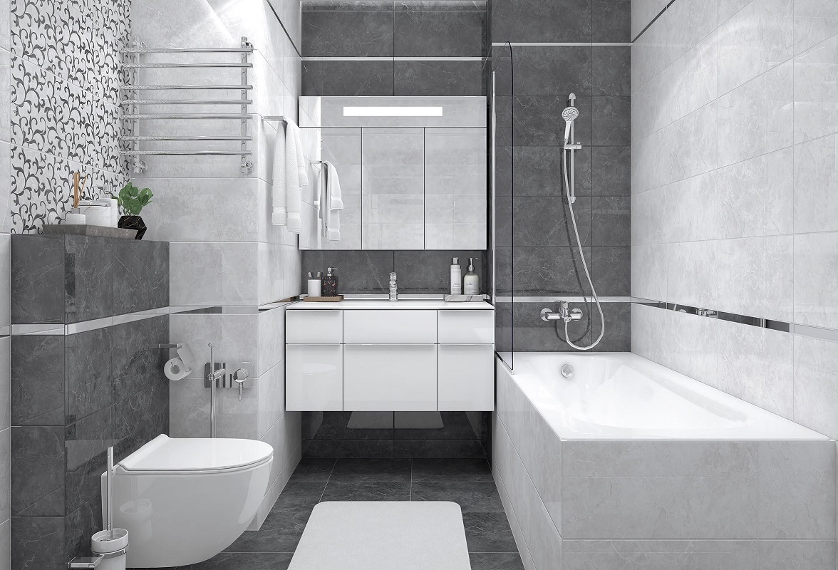 Изображение товара Настенная плитка Laparet Morgan 25x50 см серый для внутренней облицовки