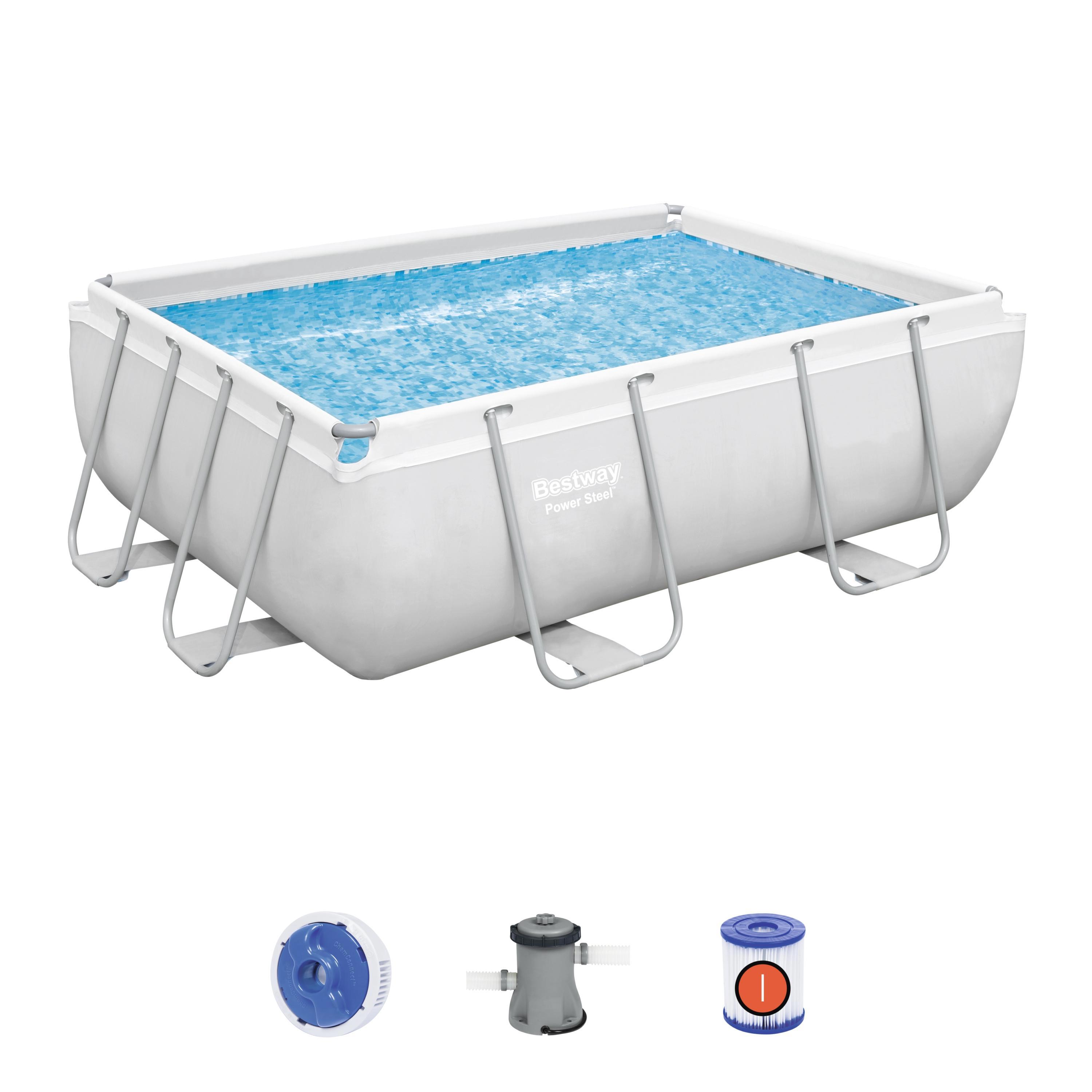 Изображение товара Каркасный бассейн Bestway 56629 bw 2.82 м x 1.96 м 0.84 м 3662 л