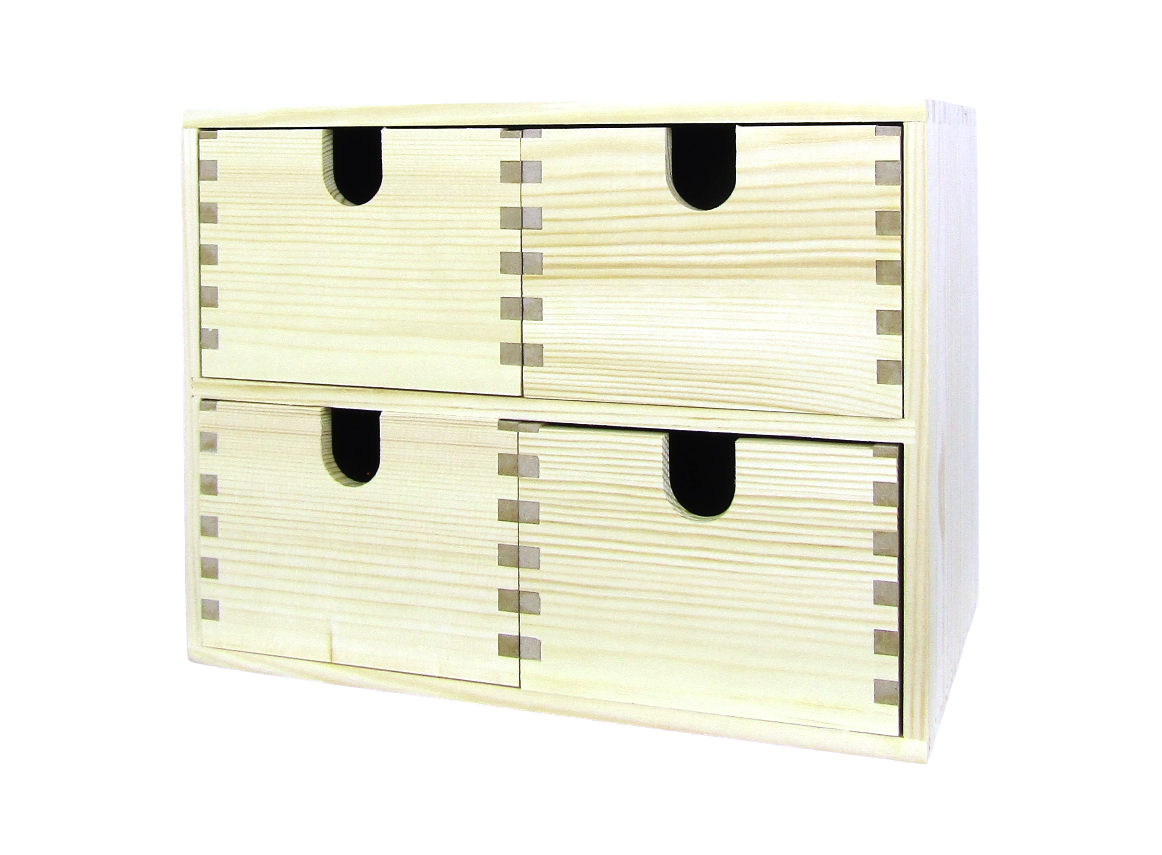 Изображение товара Мини-комод Моппе 2м 18x29x22 см дерево беленый дуб