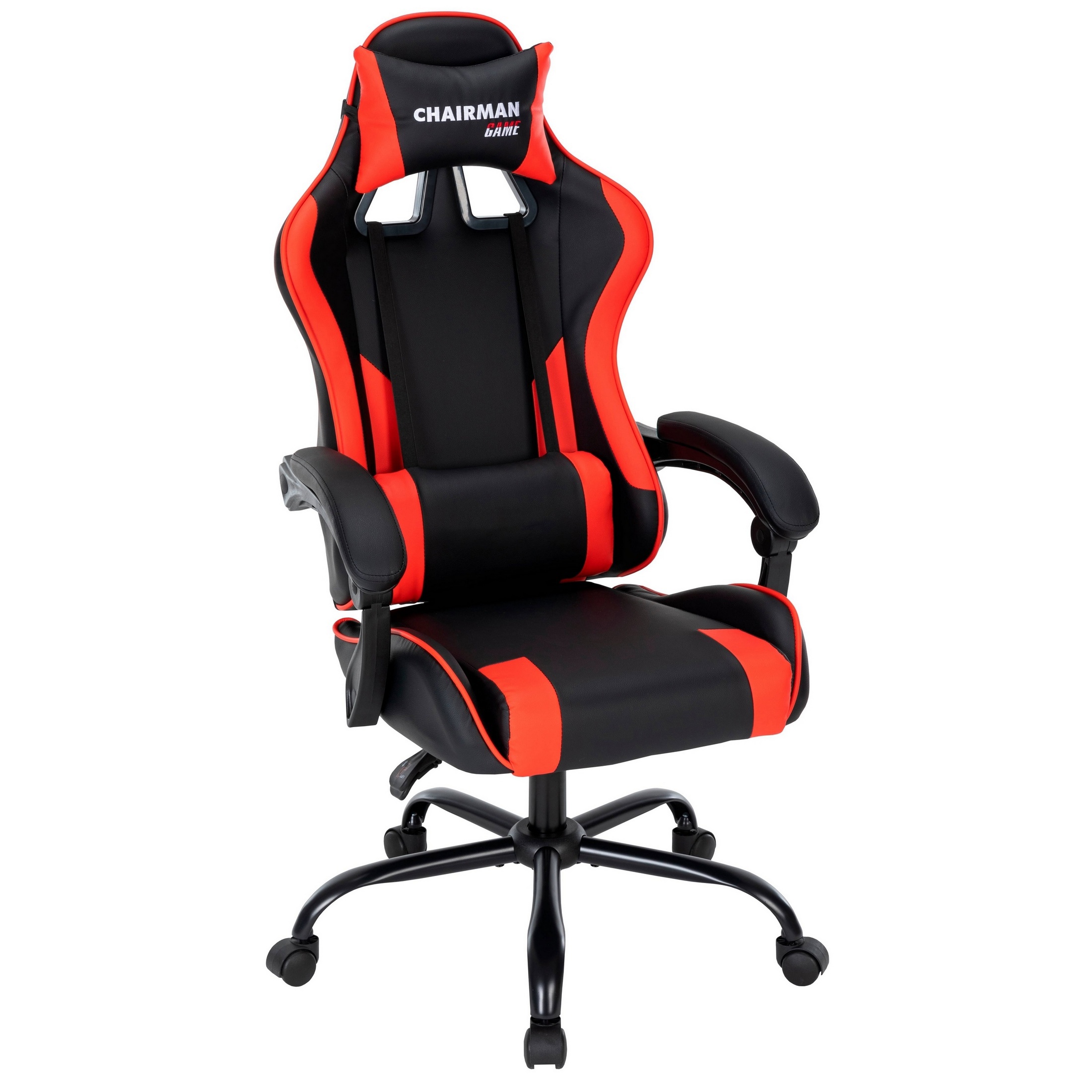 Изображение товара Офисное кресло Chairman Chairman 41 70x129x70 см искусственная кожа цвет красный/черный