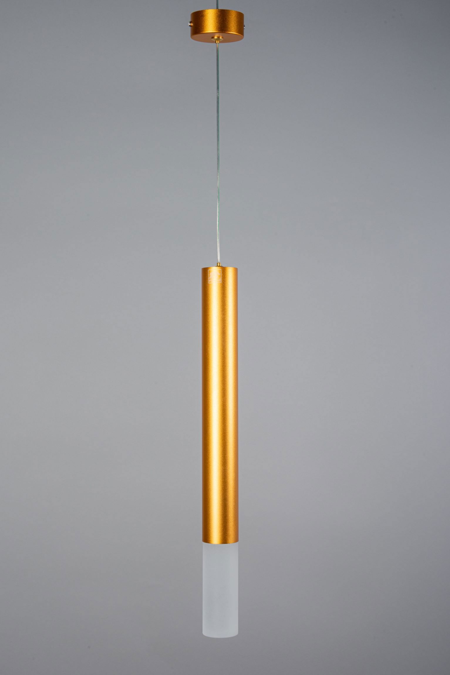 Изображение товара Светильник подвесной светодиодный Fiberli 12110601 4 м² нейтральный белый свет цвет жёлтый/золотой