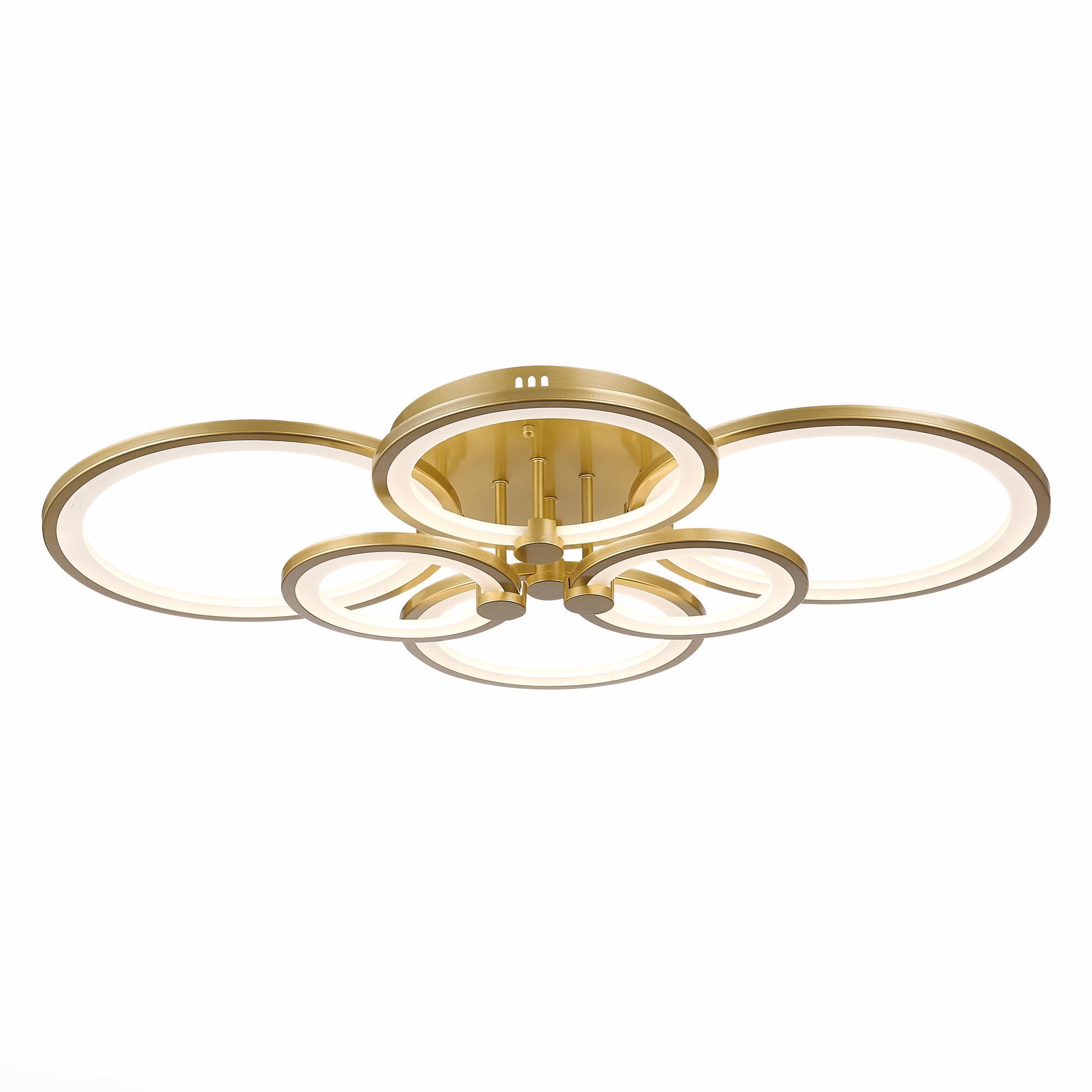 Изображение товара Люстра потолочная светодиодная Alma light Latta AL5000C168GD стиль хай-тек с регулируемой температу