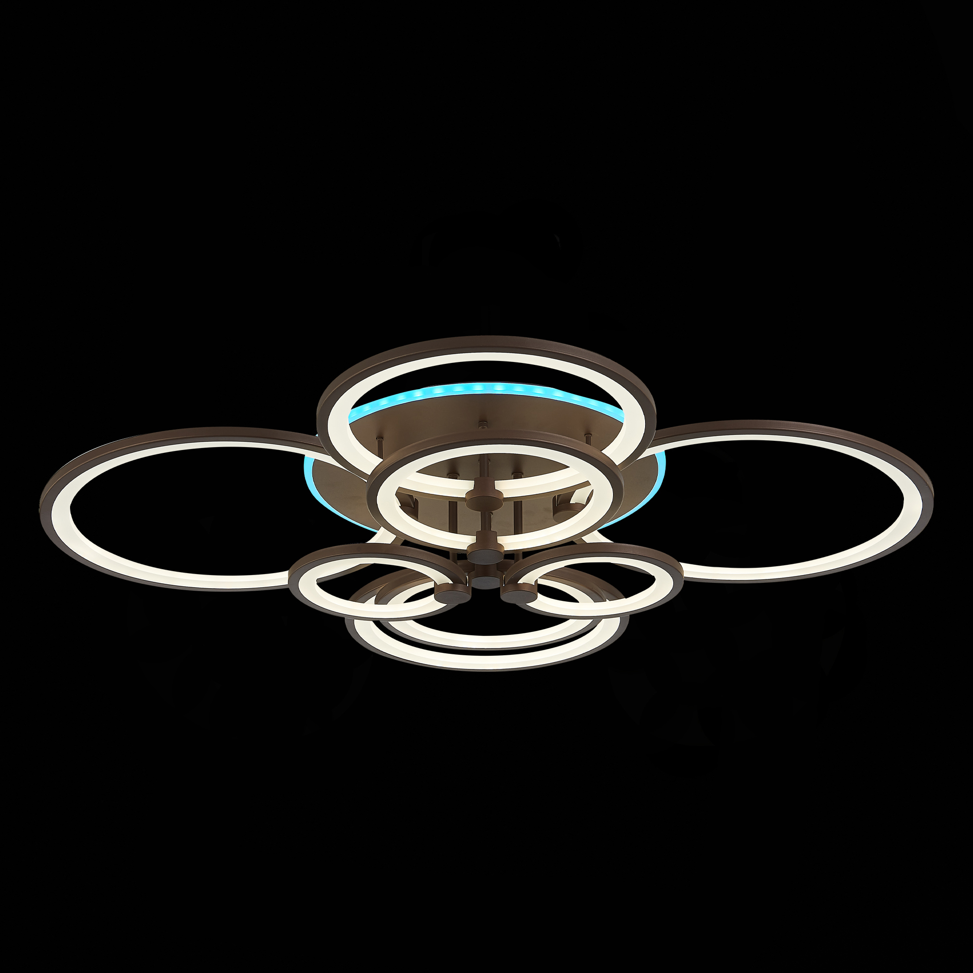 Изображение товара Люстра потолочная светодиодная Alma light Latta AL5000C256COF-RGB 36 м2 регулируемый цвет RGB корич