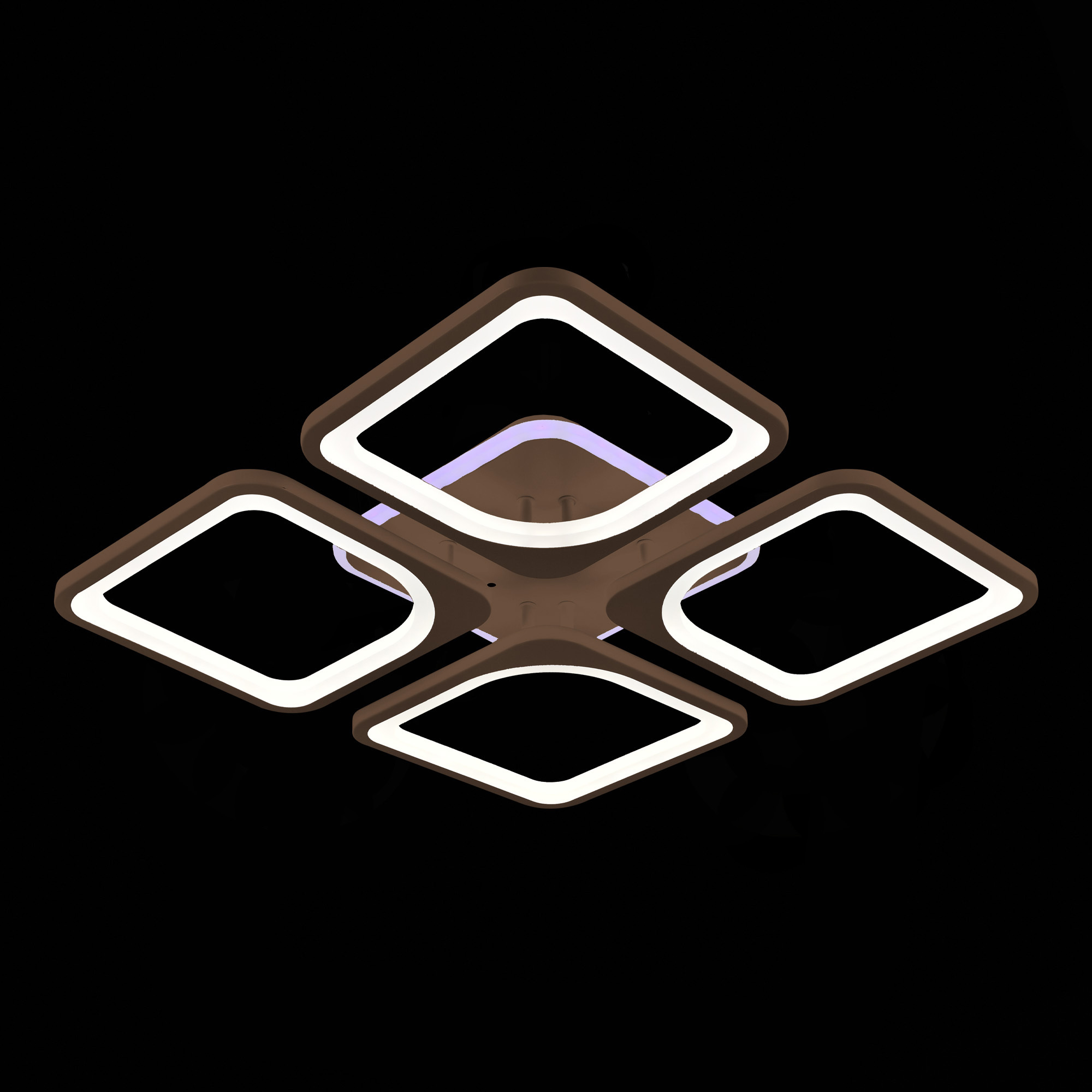 Изображение товара Люстра потолочная светодиодная Alma light Esso 20 м² регулируемый белый свет коричневая