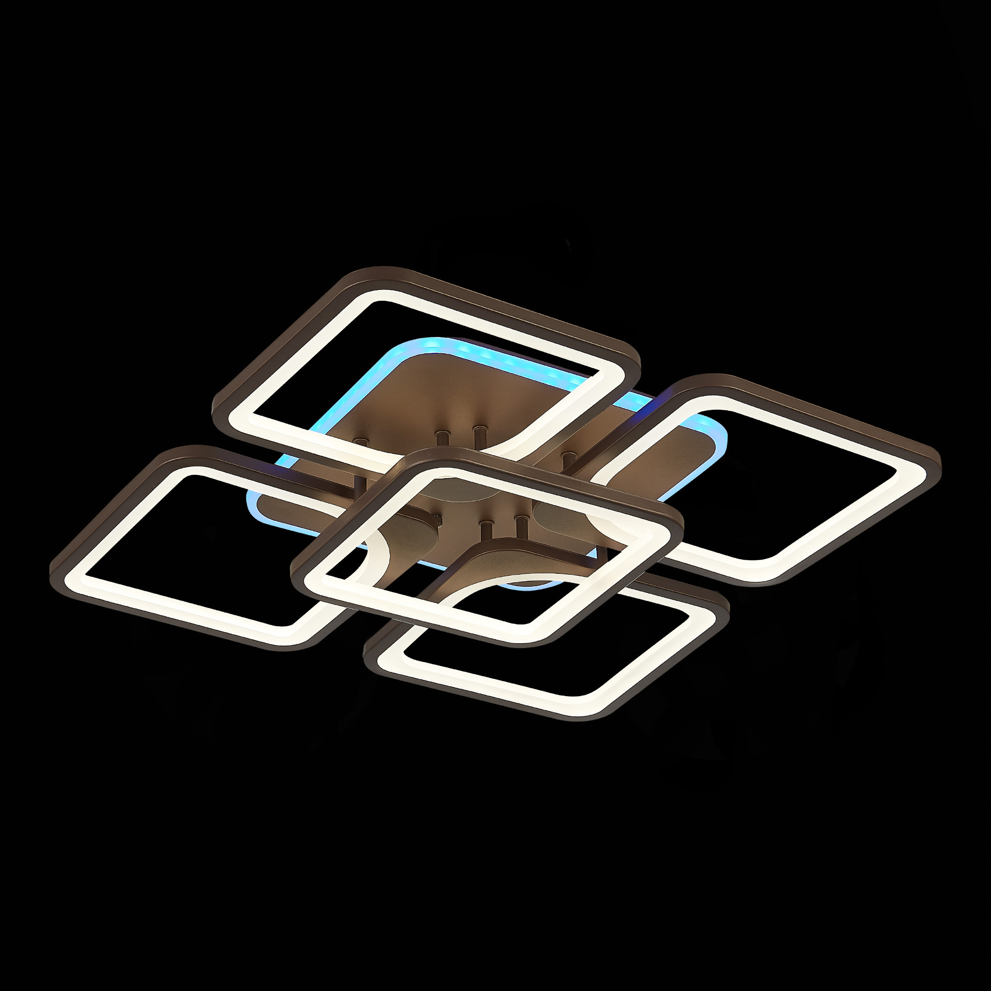 Изображение товара Люстра потолочная светодиодная Alma light Esso AL5002C170COF-RGB 26 м² регулируемый цвет света RGB цвет коричневый