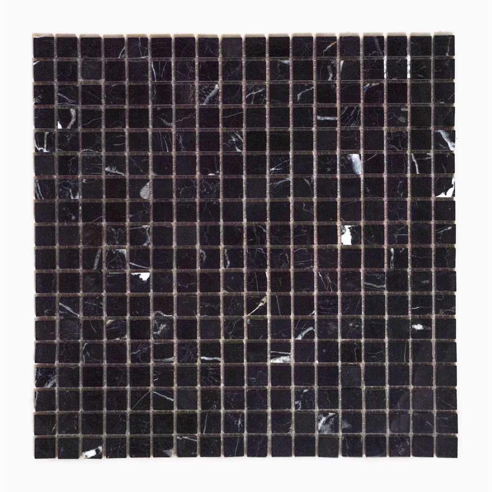 Изображение товара Декоративная мозаика Керамоград 30.5x30.5 см черного цвета