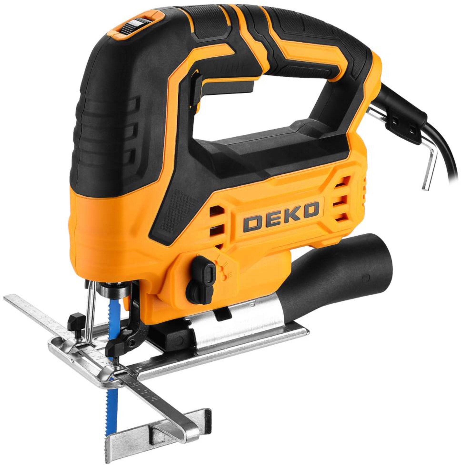 Изображение товара Лобзик сетевой Deko DKJS900E, 900 Вт, регулировка скорости, маятниковый ход