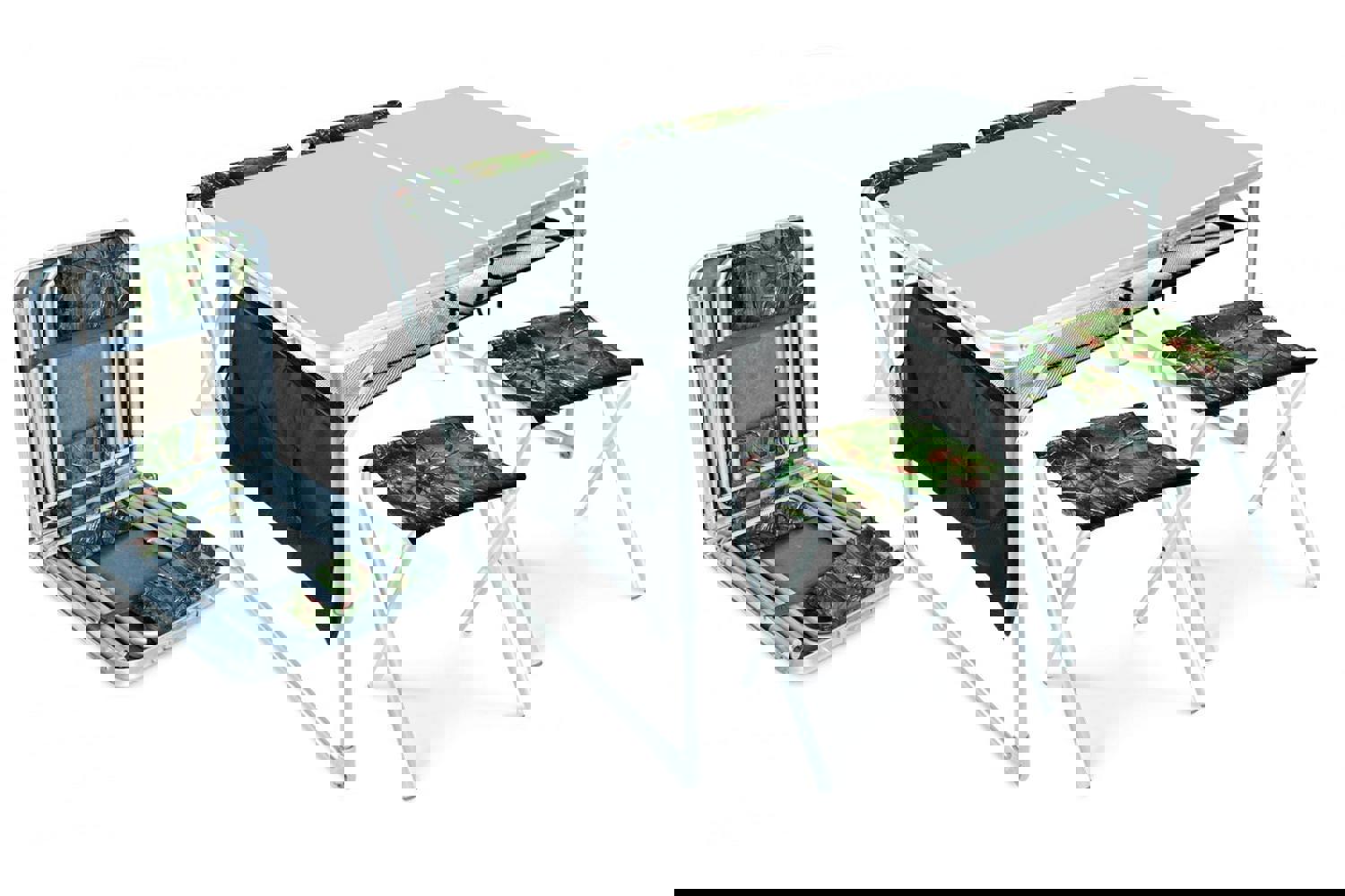 Изображение товара Набор садовой мебели Nika ССТ-К3/1 4 стула и складной стол для отдыха