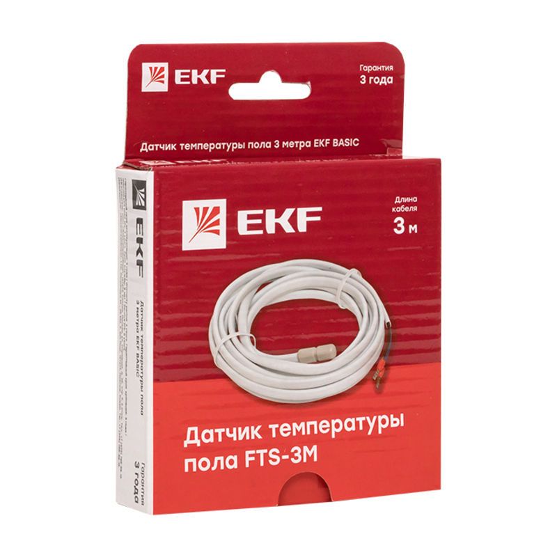 Изображение товара Датчик температуры для теплого пола EKF Basic цвет белый