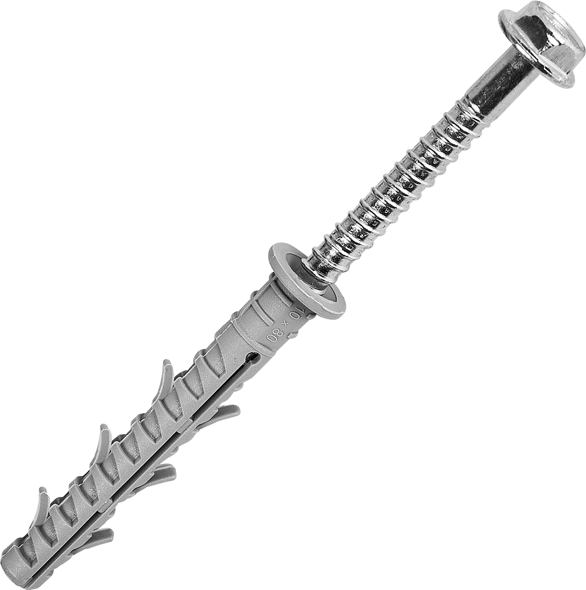 Изображение товара Дюбель-шуруп фасадный, 10x80 мм, нейлон, 4 шт.