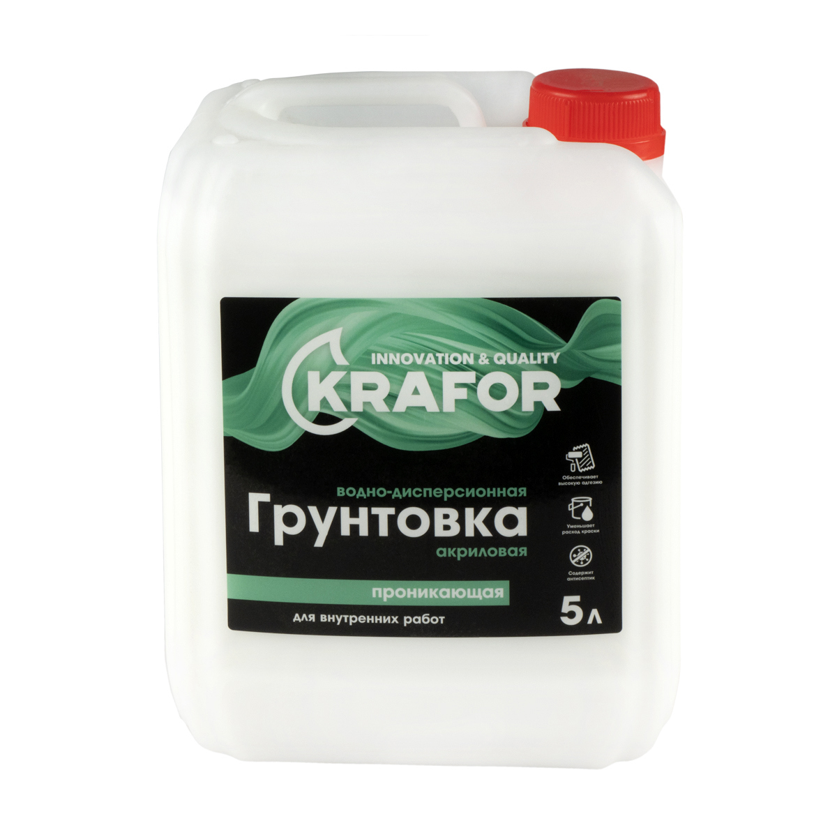 Изображение товара Грунтовка KRAFOR 27332 прозрачная 6.41 л