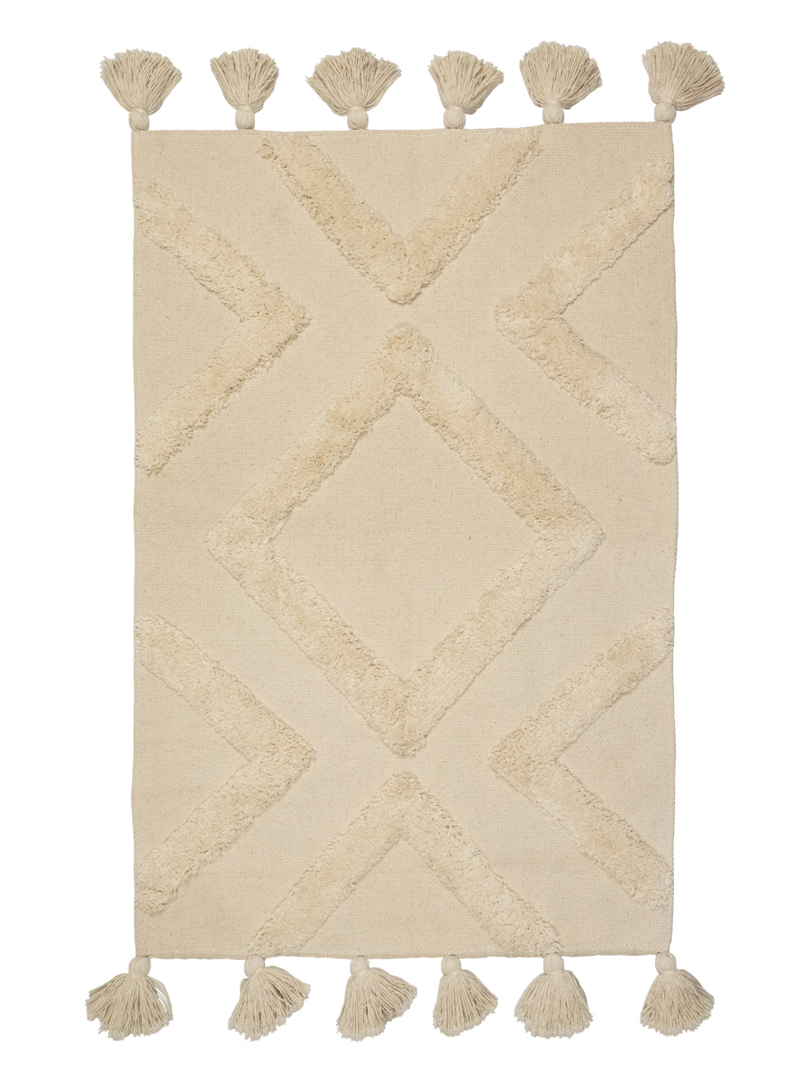 Изображение товара Коврик для ванной Zenfort Прованс Руны 60x90 см цвет бежевый