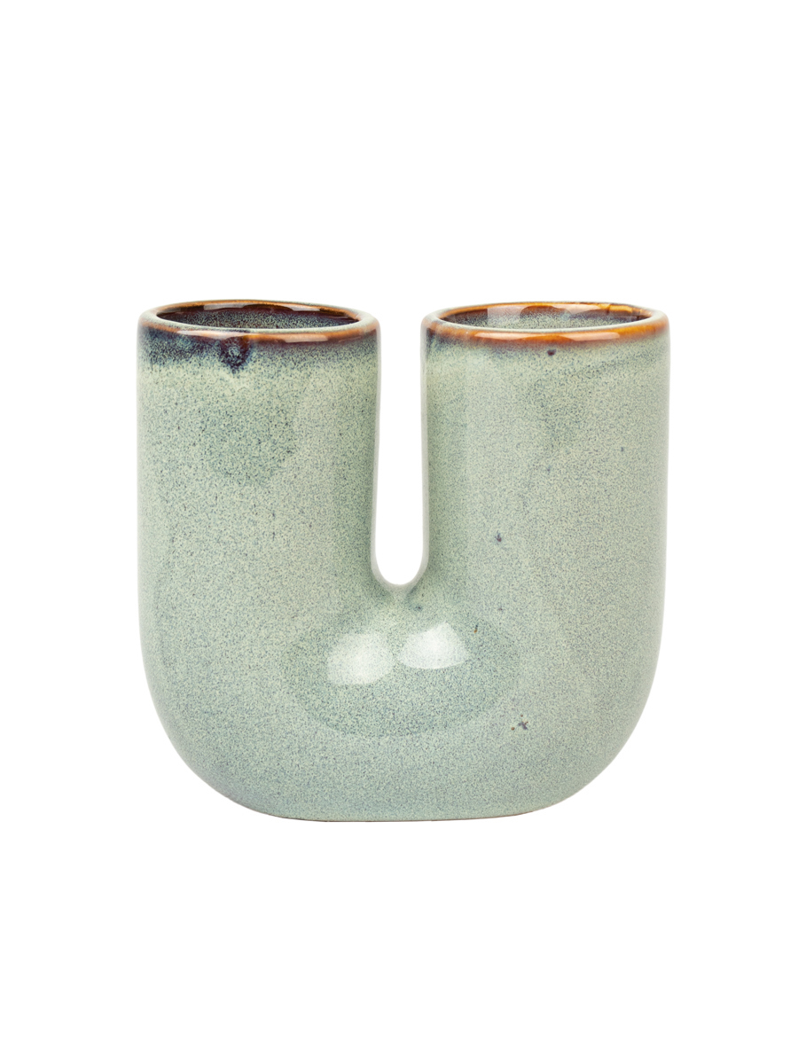 Изображение товара Стакан для зубных щеток Zenfort Роска керамика зеленый