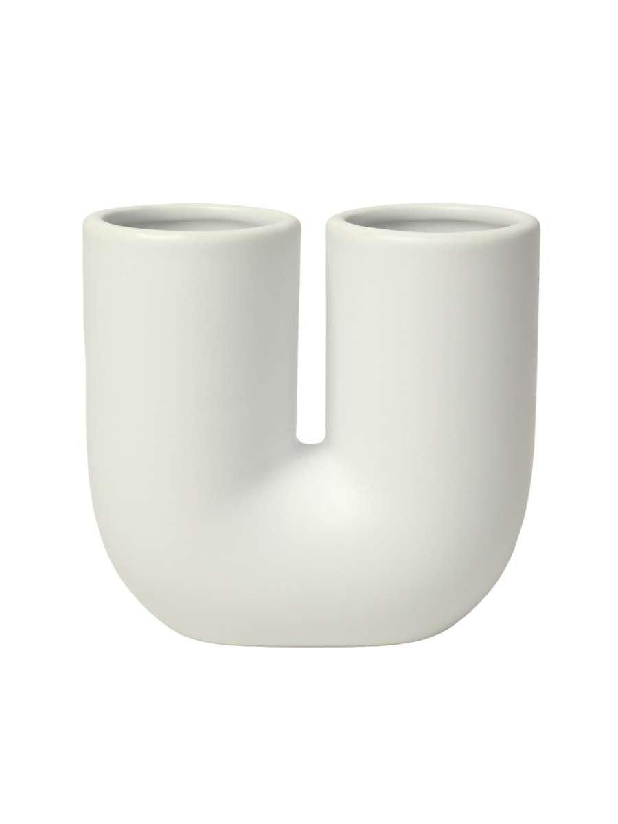 Изображение товара Стакан для зубных щеток Zenfort Роска из керамики белого цвета компактный легкий