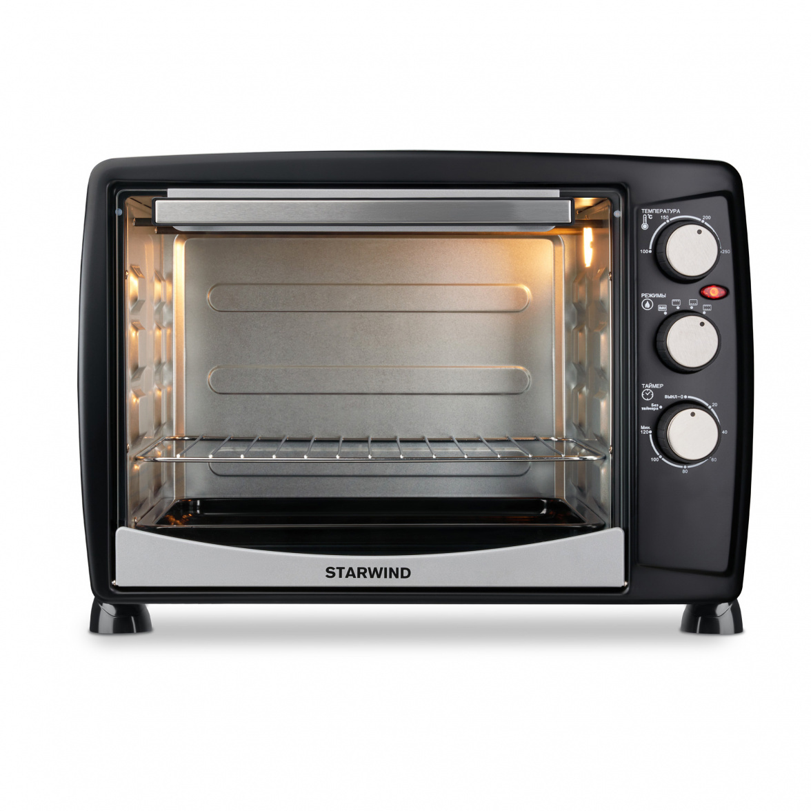 Изображение товара Электропечь 1500 Вт Starwind 1732207 50.5x36.5x37 см цвет серебристый