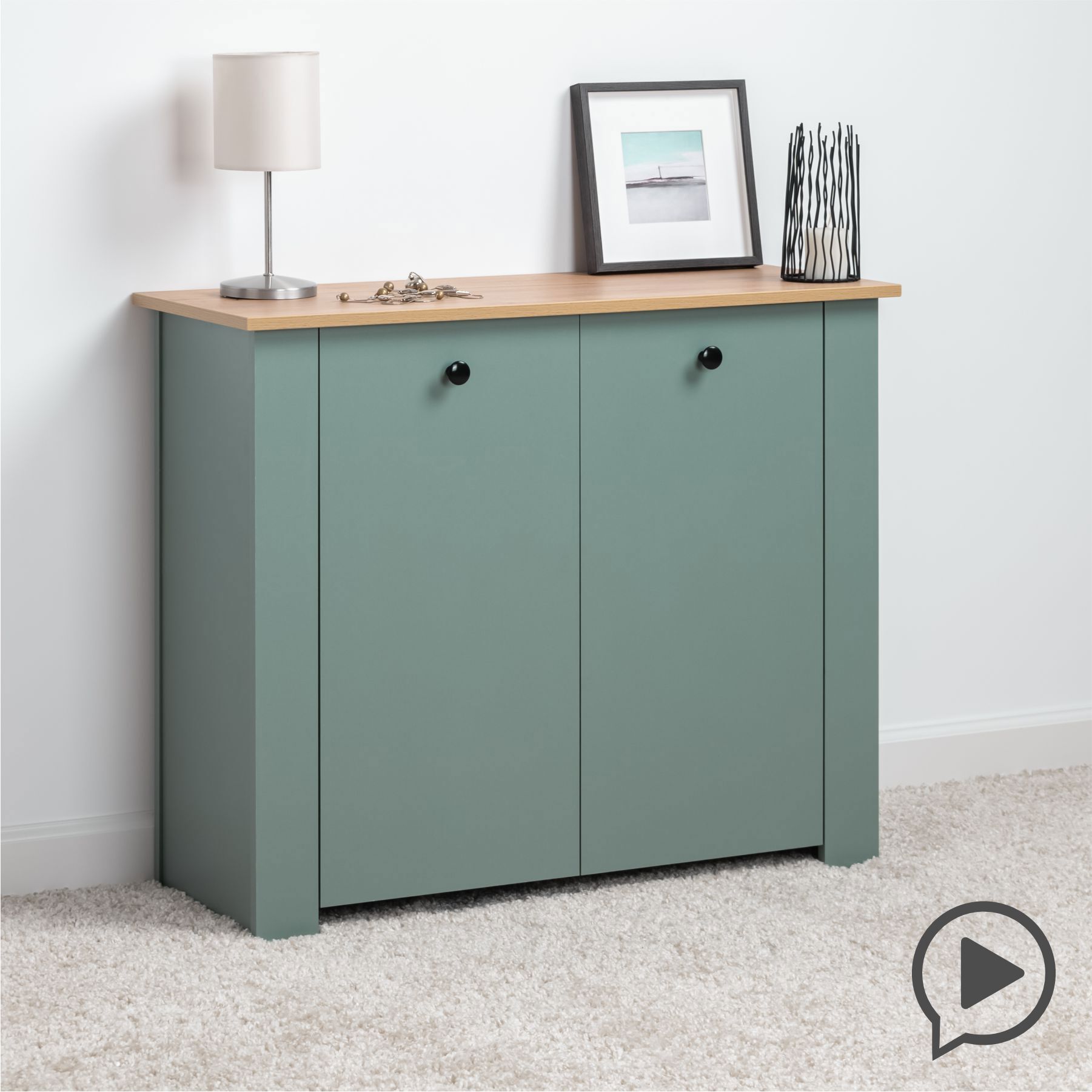 Изображение товара Комод Mobi Марсель 13.320.03 90x35.4x74.7 см ЛДСП цвет муссон/дуб золотой craft