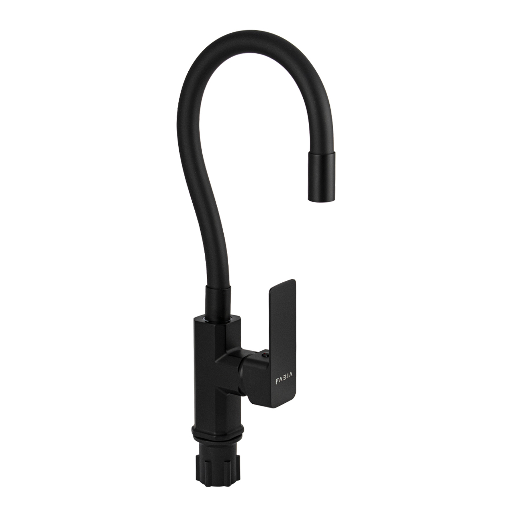 Изображение товара Смеситель для кухни Fabia 9656 гибкий излив черный водосберегающий