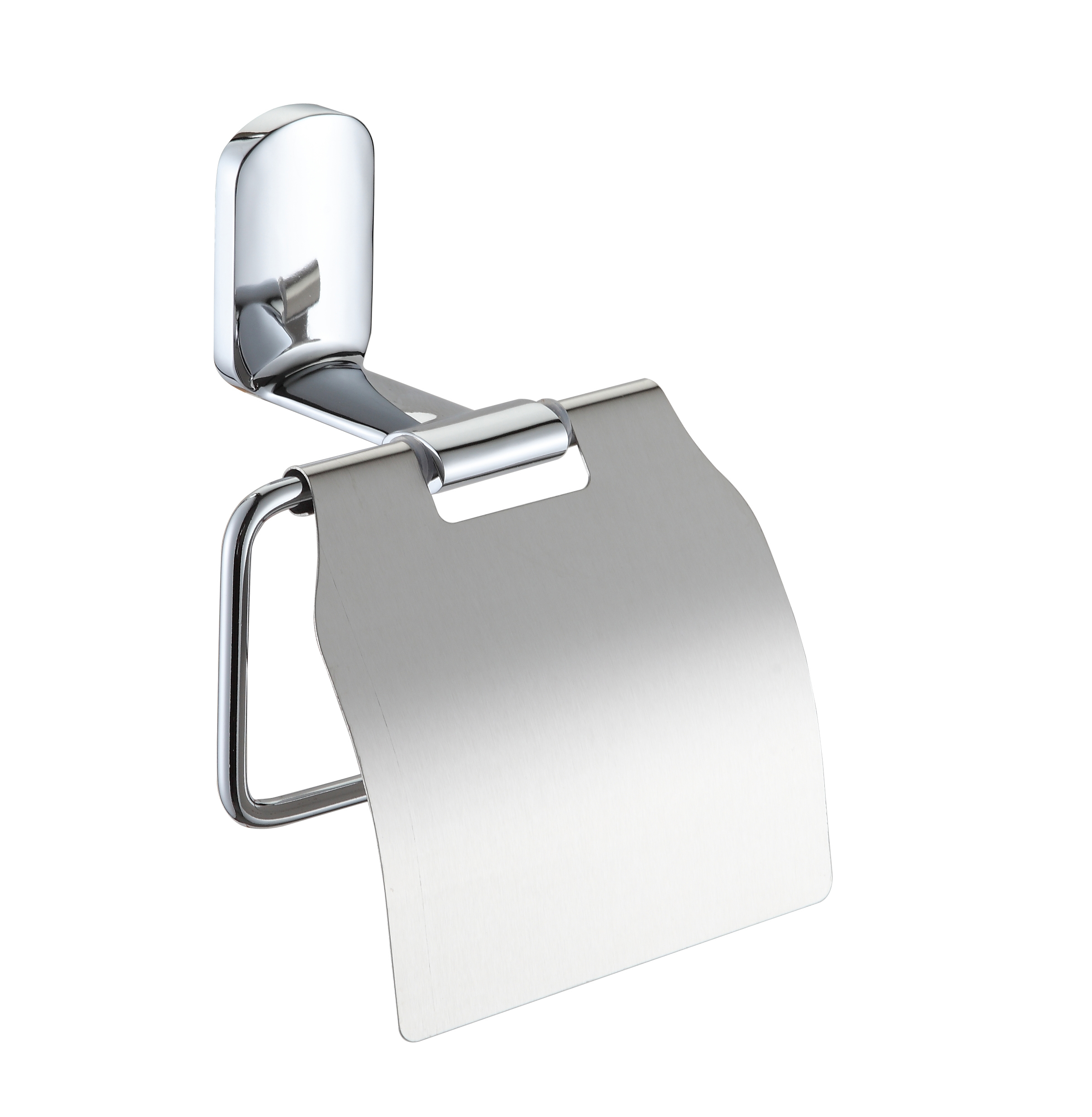 Изображение товара Держатель для туалетной бумаги Swensa Slick SWR-5600-06 с крышкой цвет хром