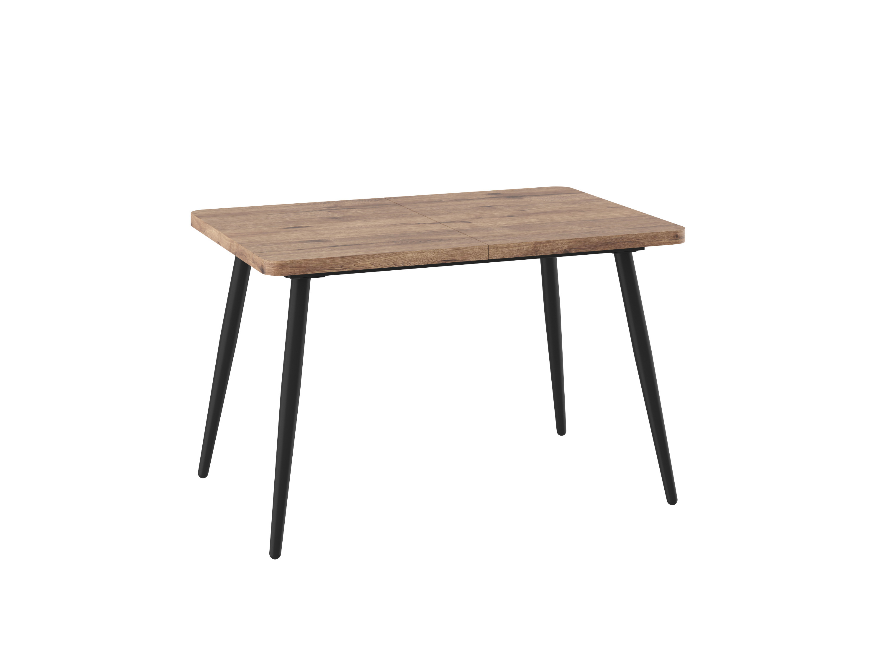 Изображение товара Стол Mebwill Вояж 120x80x75см ЛДСП цвет дуб веллингтон/чёрный