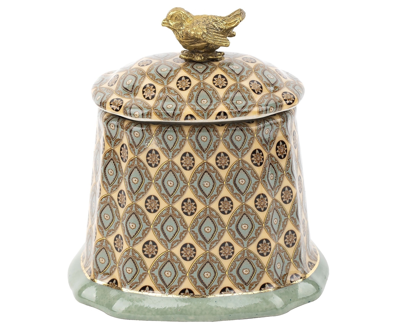 Изображение товара Шкатулка Гласар 31G0054/J693C/X3497E фарфор цвет зеленый