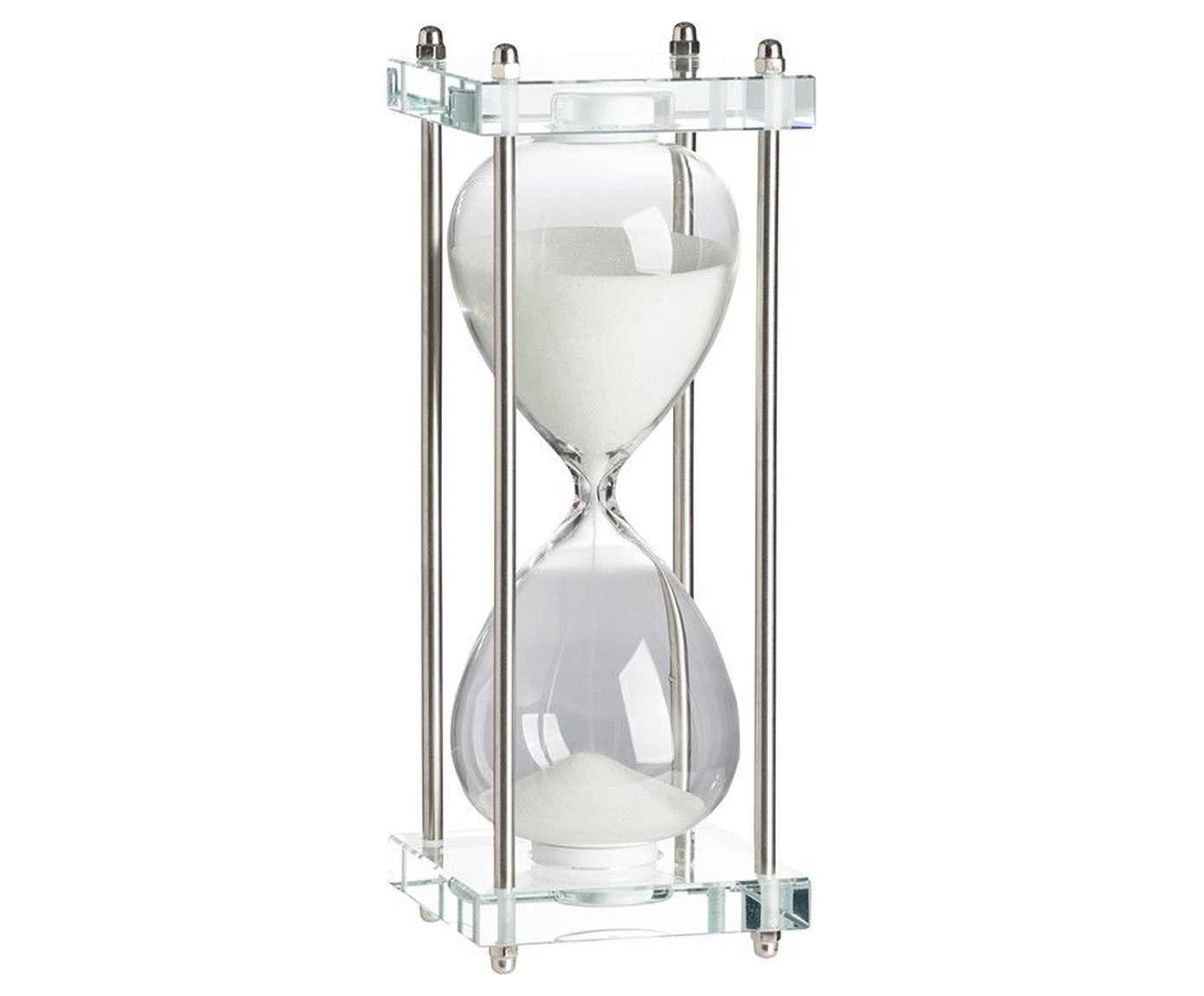 Изображение товара Декоративные песочные часы Гласар 76879 30 мин, стекло, белые