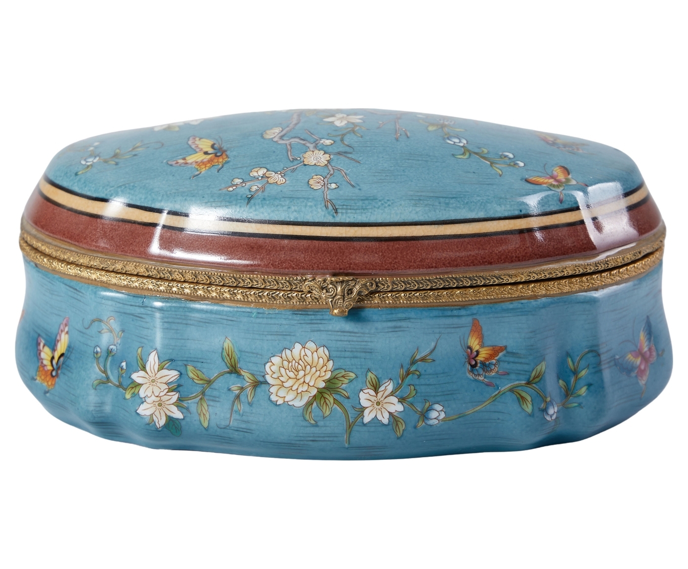 Изображение товара Шкатулка Гласар B969C/HGD2135 фарфор цвет синий