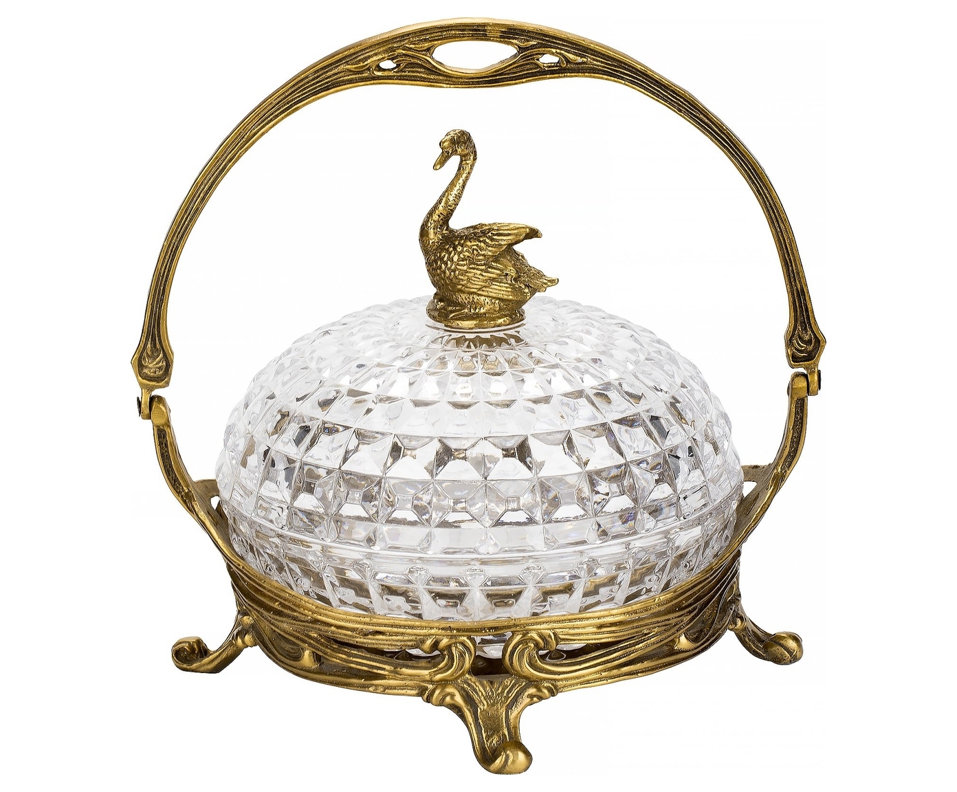 Изображение товара Декоративный предмет Гласар Лебедь стекло цвет прозрачный