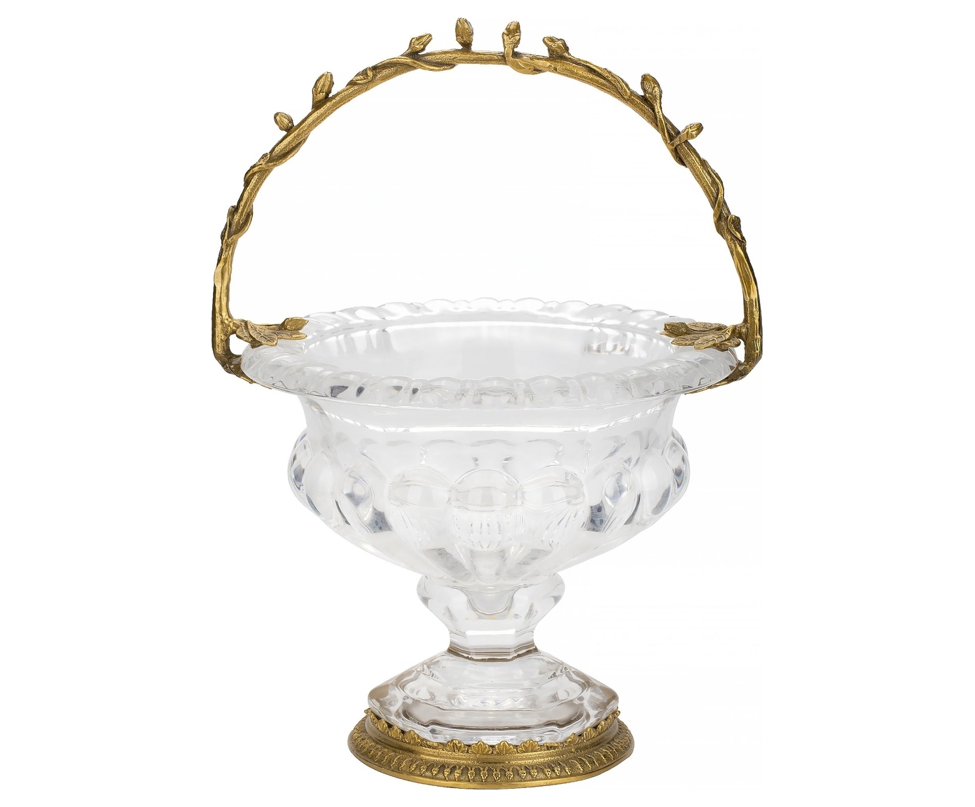 Изображение товара Гласар HGL314M/GLASS — декоративная чаша из стекла и бронзы, 30 см