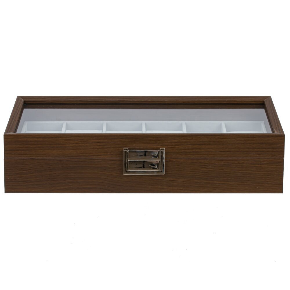 Изображение товара Шкатулка 785574 металл и стекло цвет коричневый