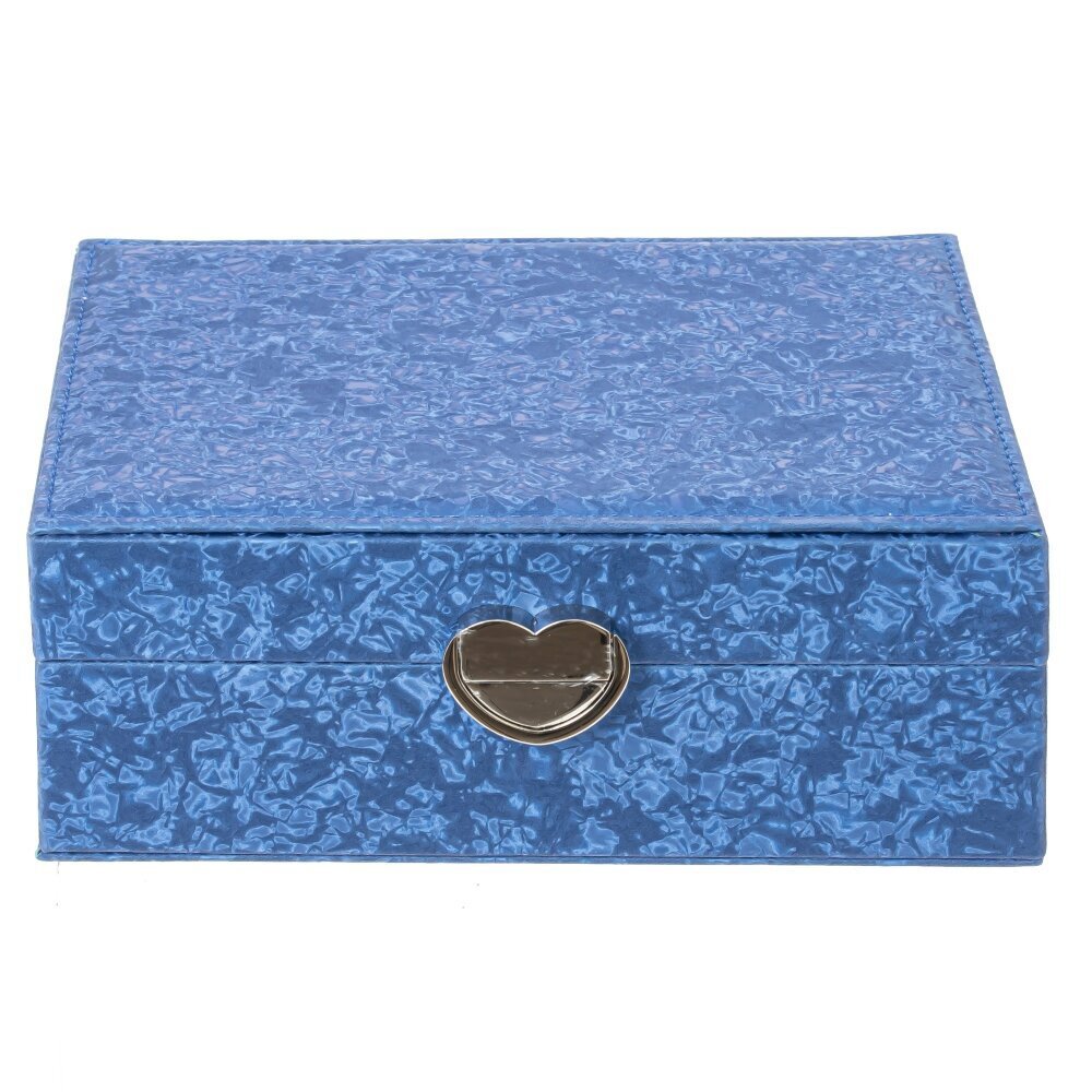 Изображение товара Шкатулка 785552 металл и ПВХ цвет синий