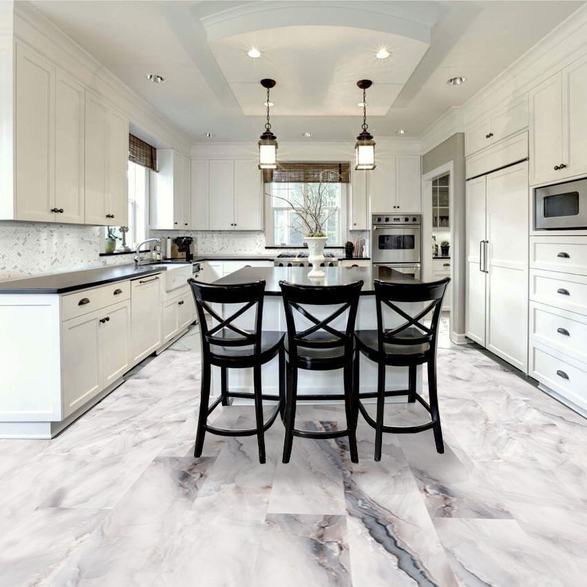 Изображение товара СПК плитка Вилла Каламбрия 33 класс 2.5 мм для помещений с теплым полом, мраморный рисунок