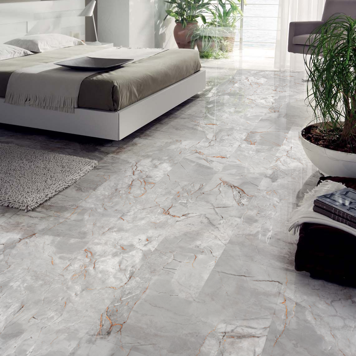 Изображение товара СПК плитка Вилла Ломбардия 33 класс 2.5 мм для пола мрамор структура