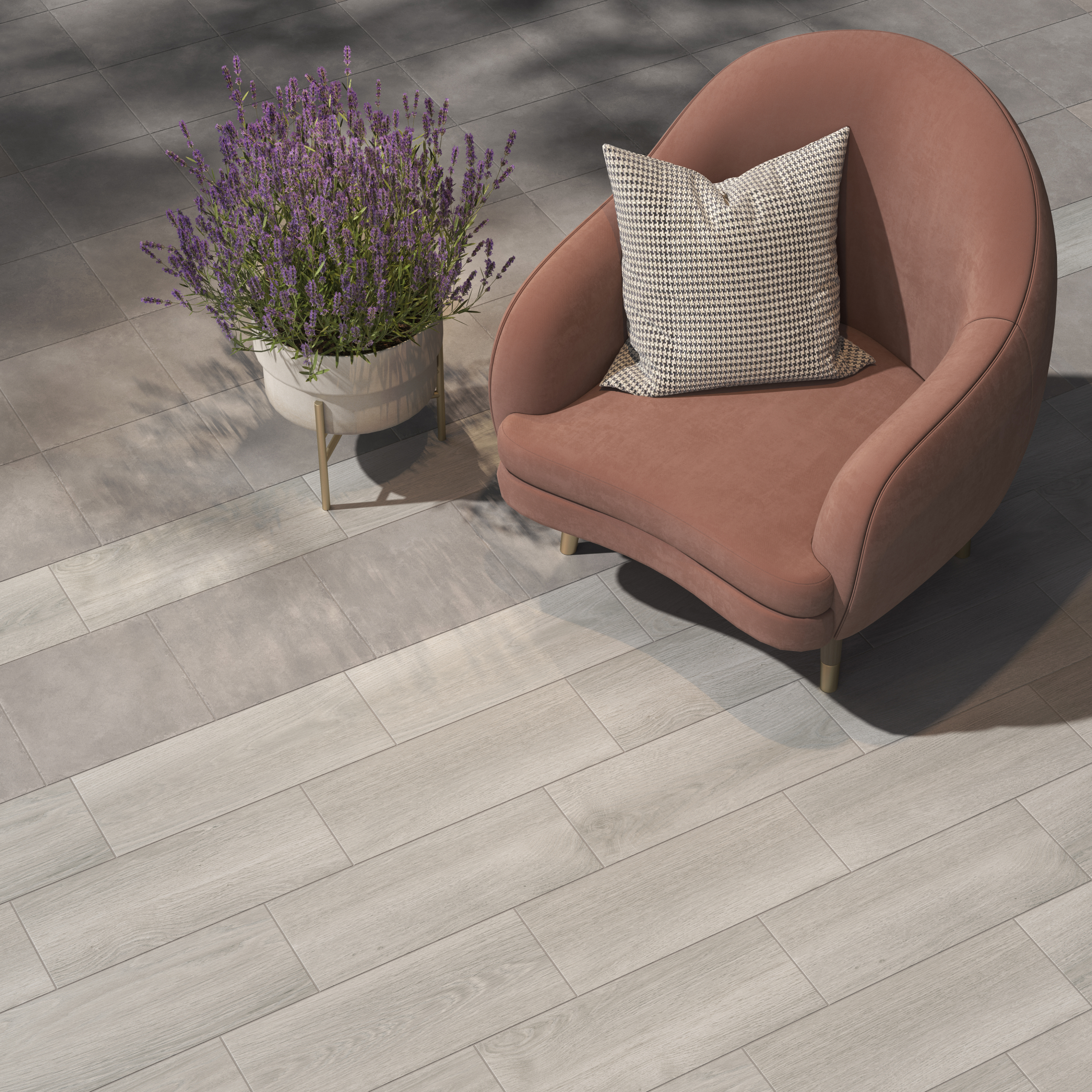 Изображение товара Керамогранит Kerama Marazzi Ланди серый 20.1x50.2 см для пола и стен